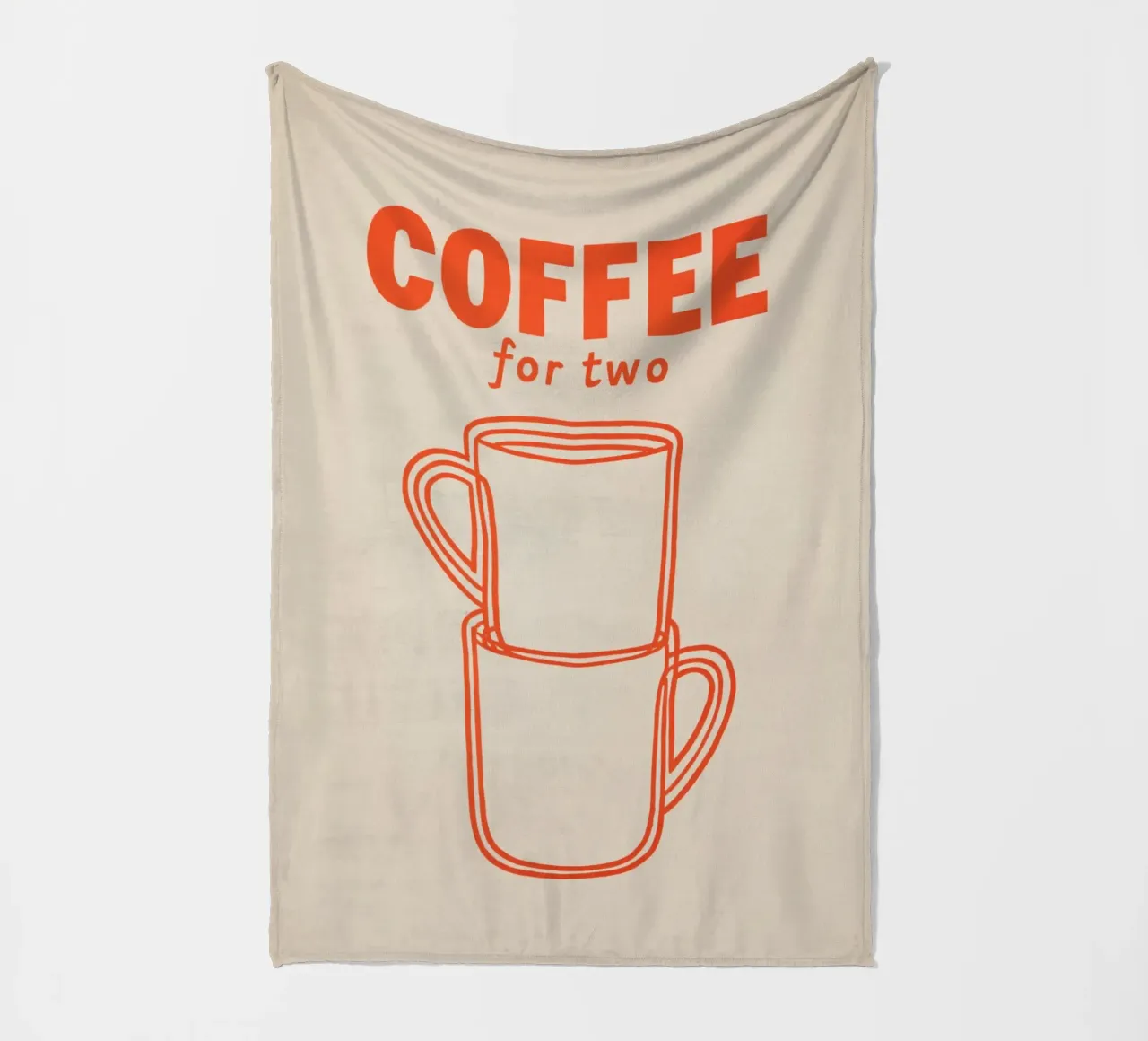 Kaffeepause zu zweit Fleecedecke von Carinaprint