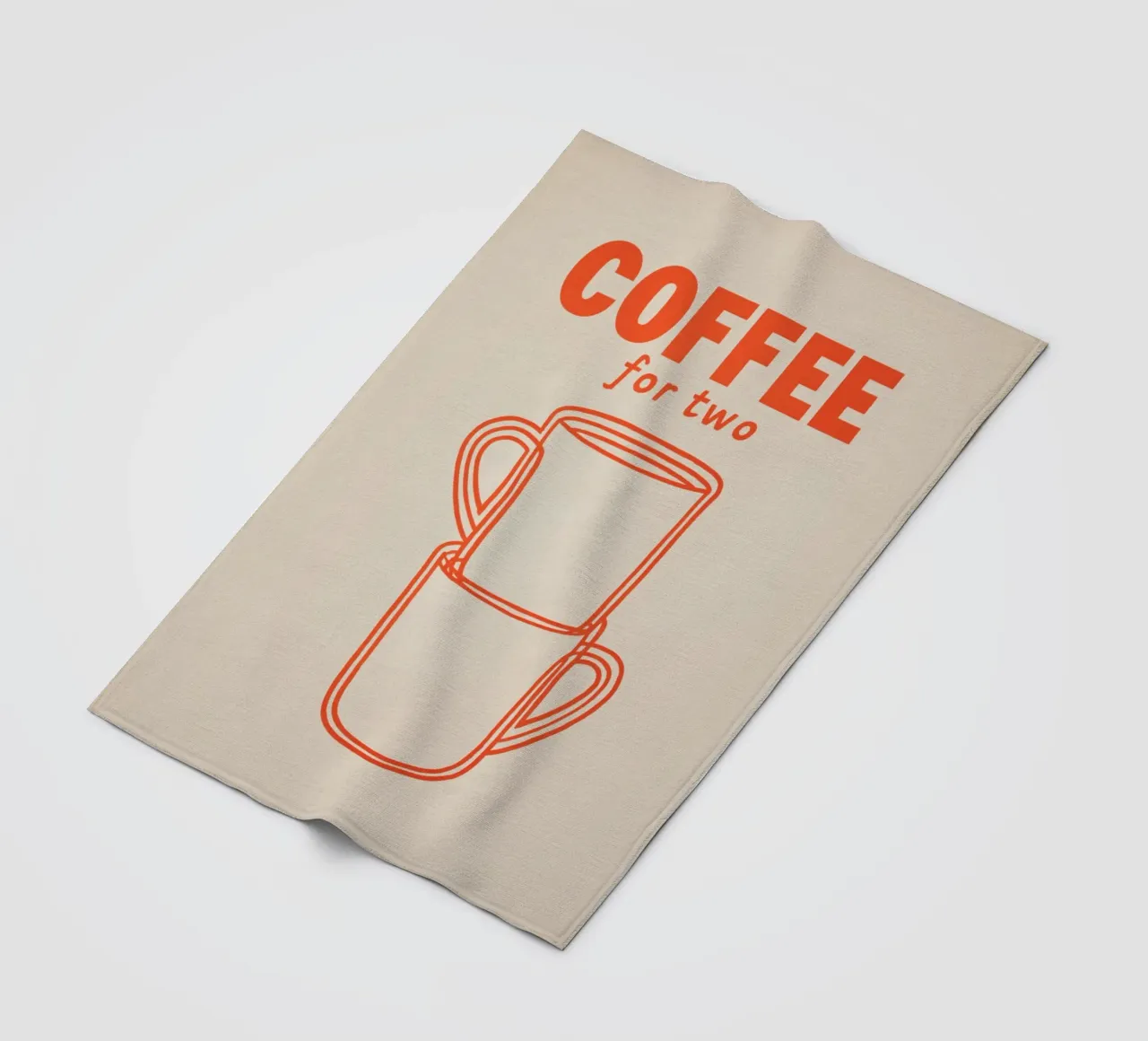 Kaffeepause zu zweit Fleecedecke von Carinaprint