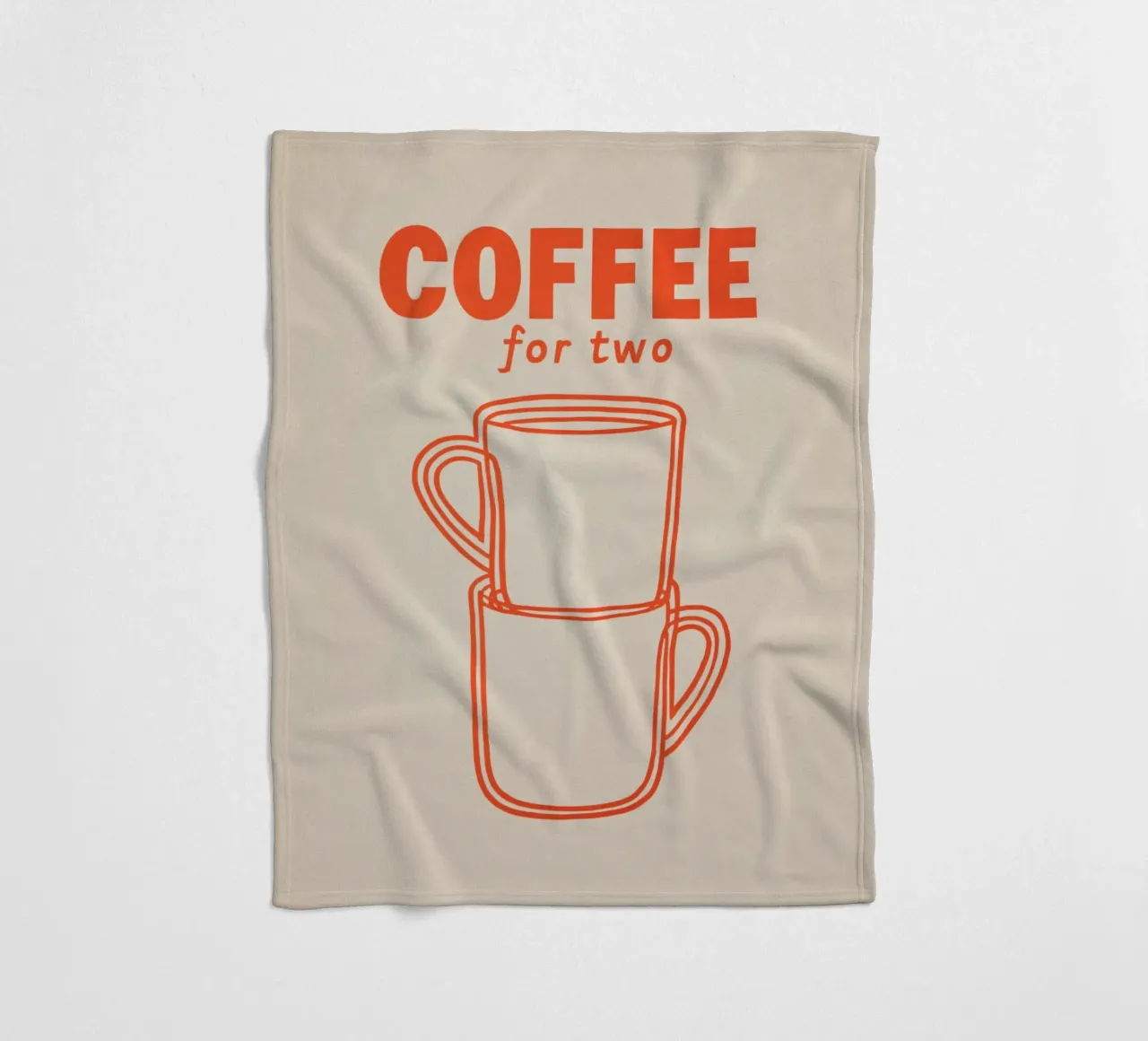 Kaffeepause zu zweit Fleecedecke von Carinaprint