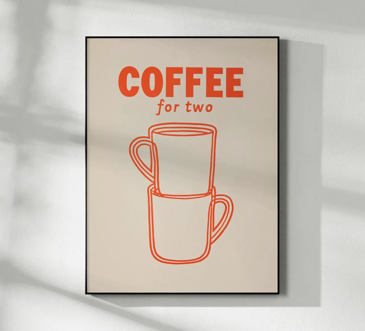 Pausa caffè per due persone plexiglass da Carinaprint