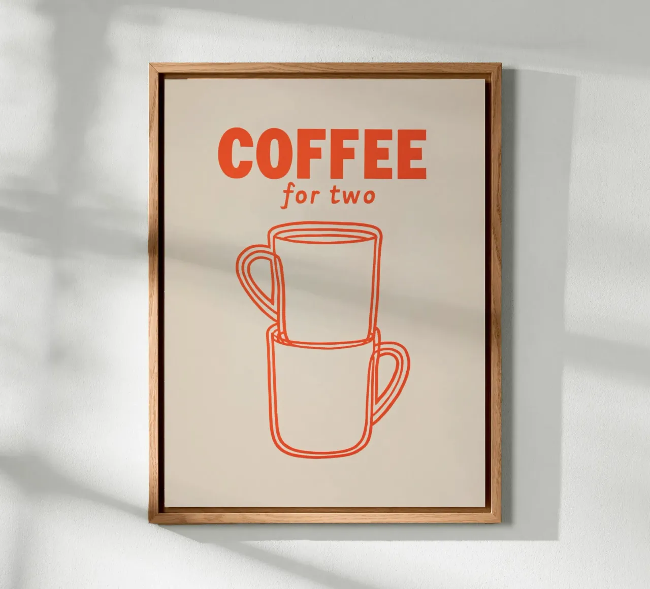 Pausa caffè per due persone alluminio dibond da Carinaprint