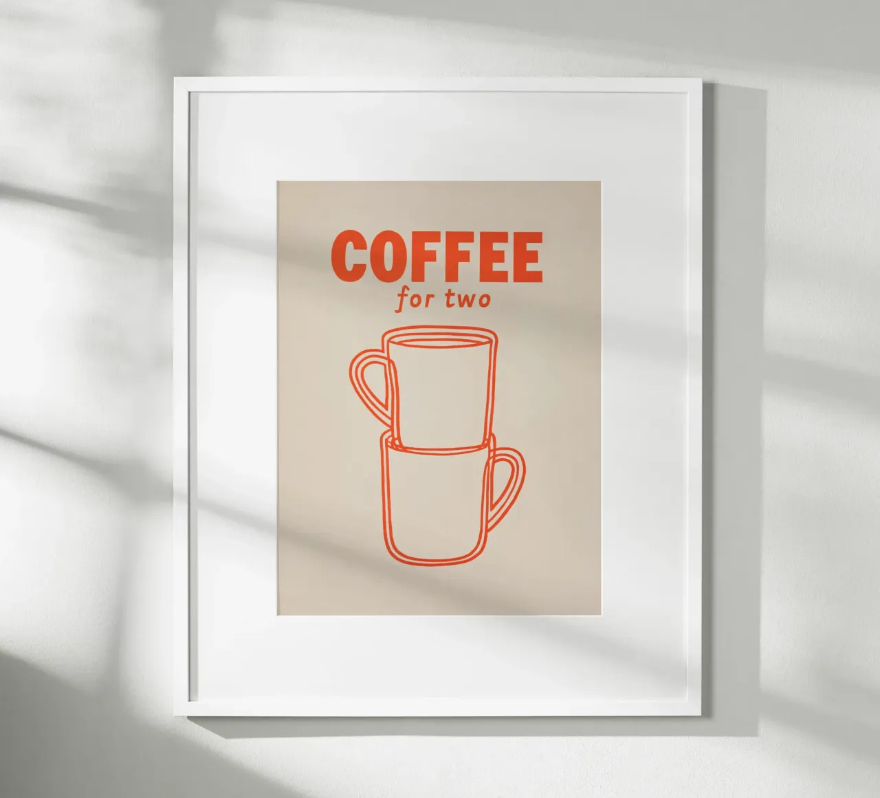 Kaffeepause zu zweit Hahnemühle von Carinaprint