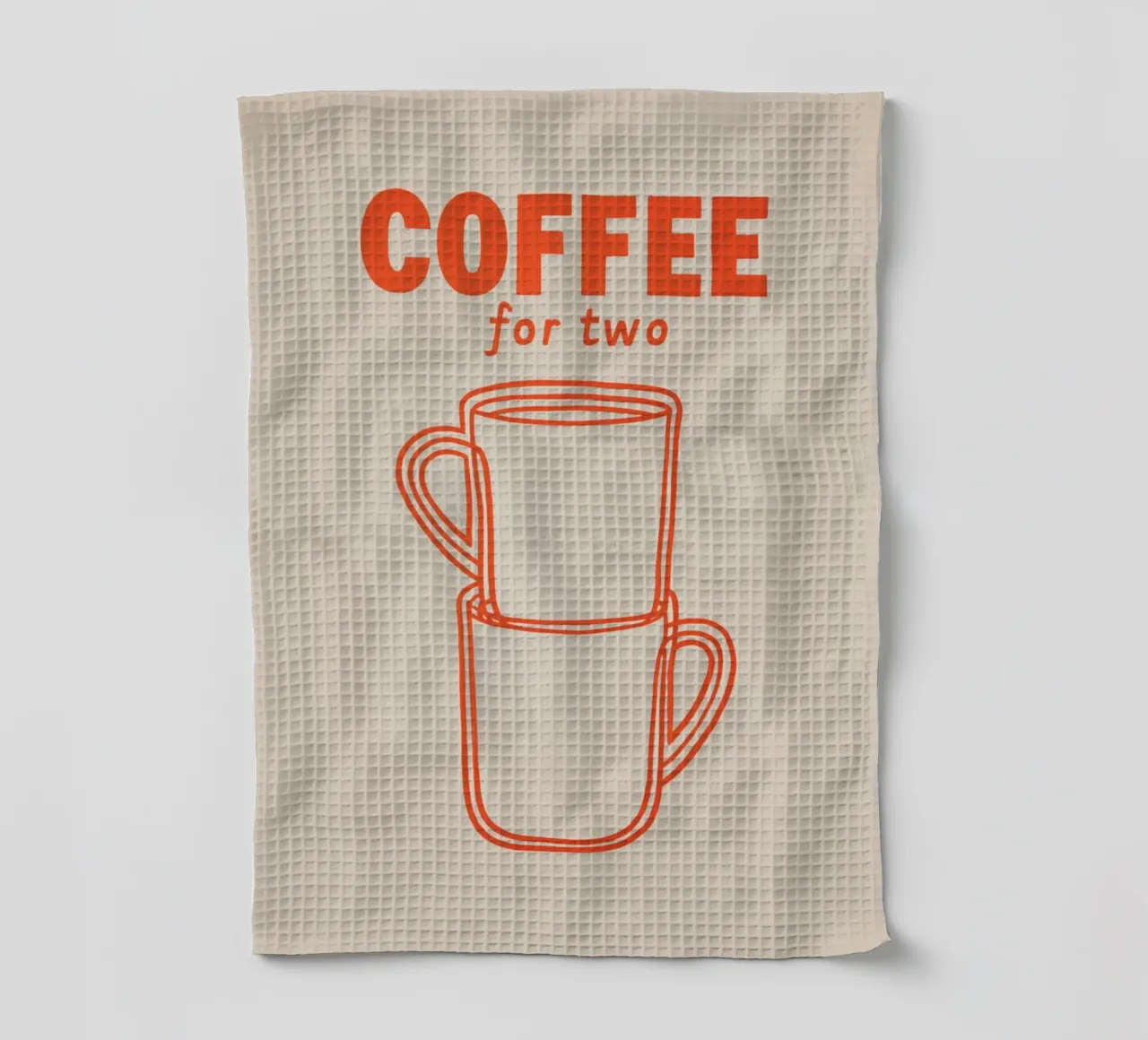 Kaffeepause zu zweit Geschirrtuch von Carinaprint