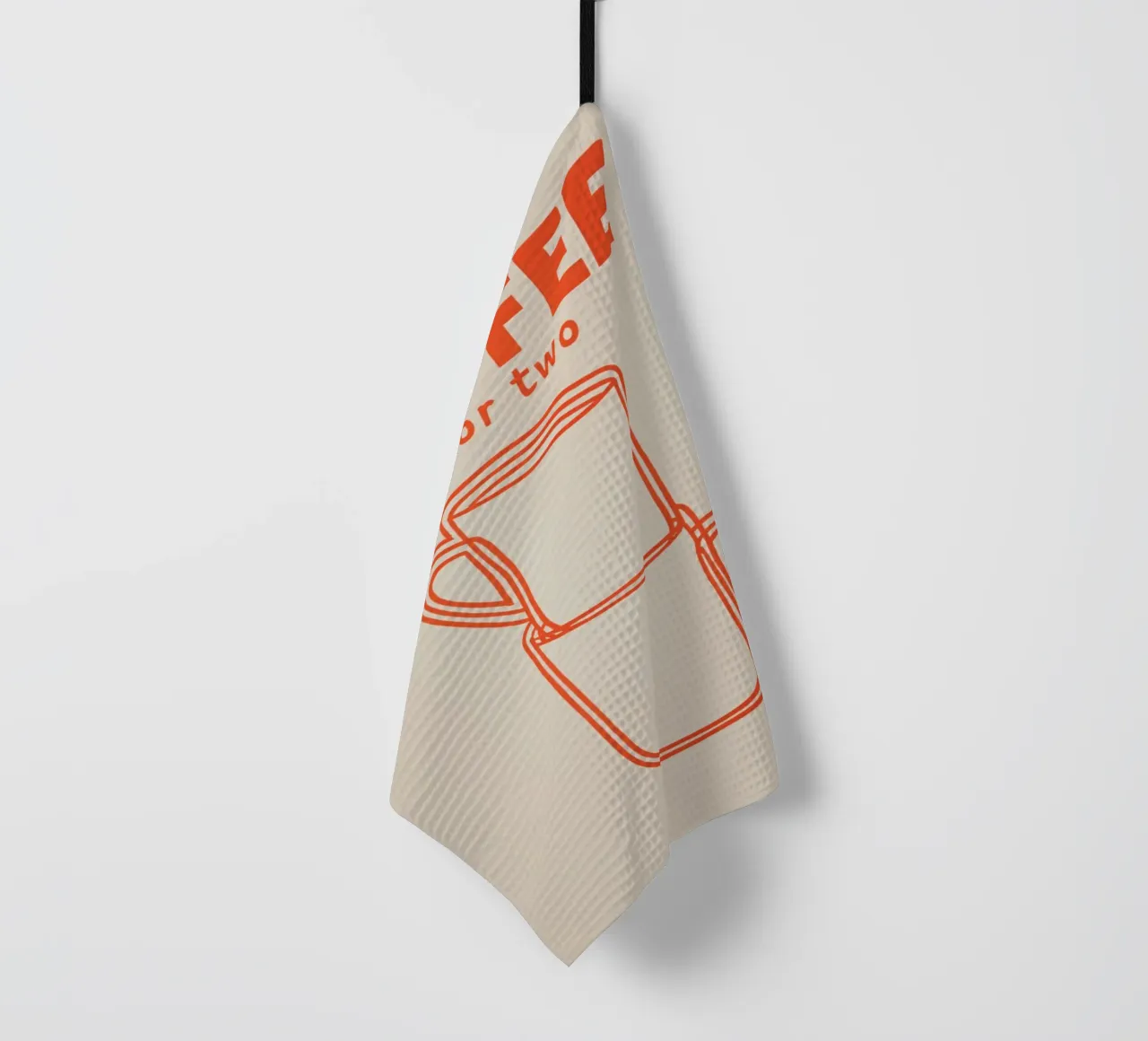 Kaffeepause zu zweit Geschirrtuch von Carinaprint