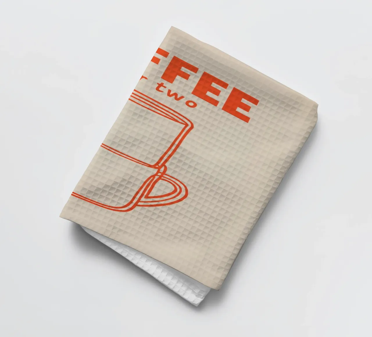 Kaffeepause zu zweit Geschirrtuch von Carinaprint