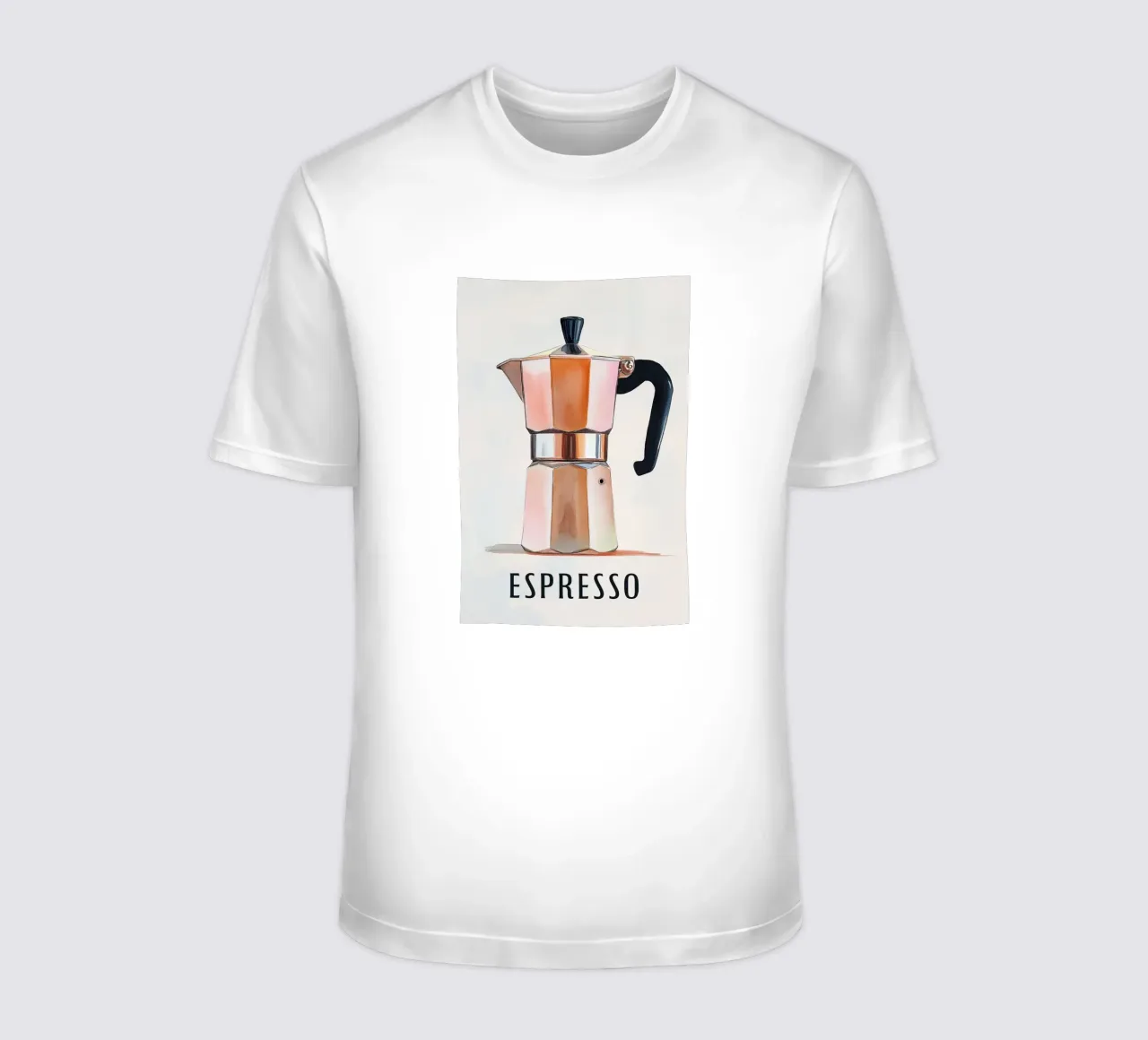 Morgenroutine mit Mokka T-Shirt von Carinaprint