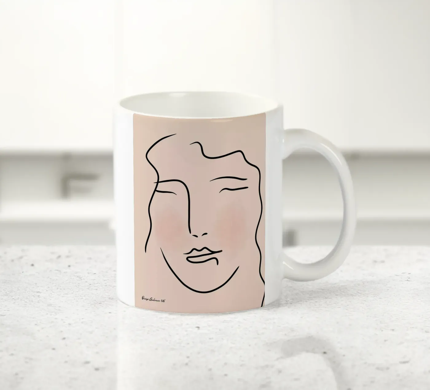 Lime ceramic mug by Mike Leymi