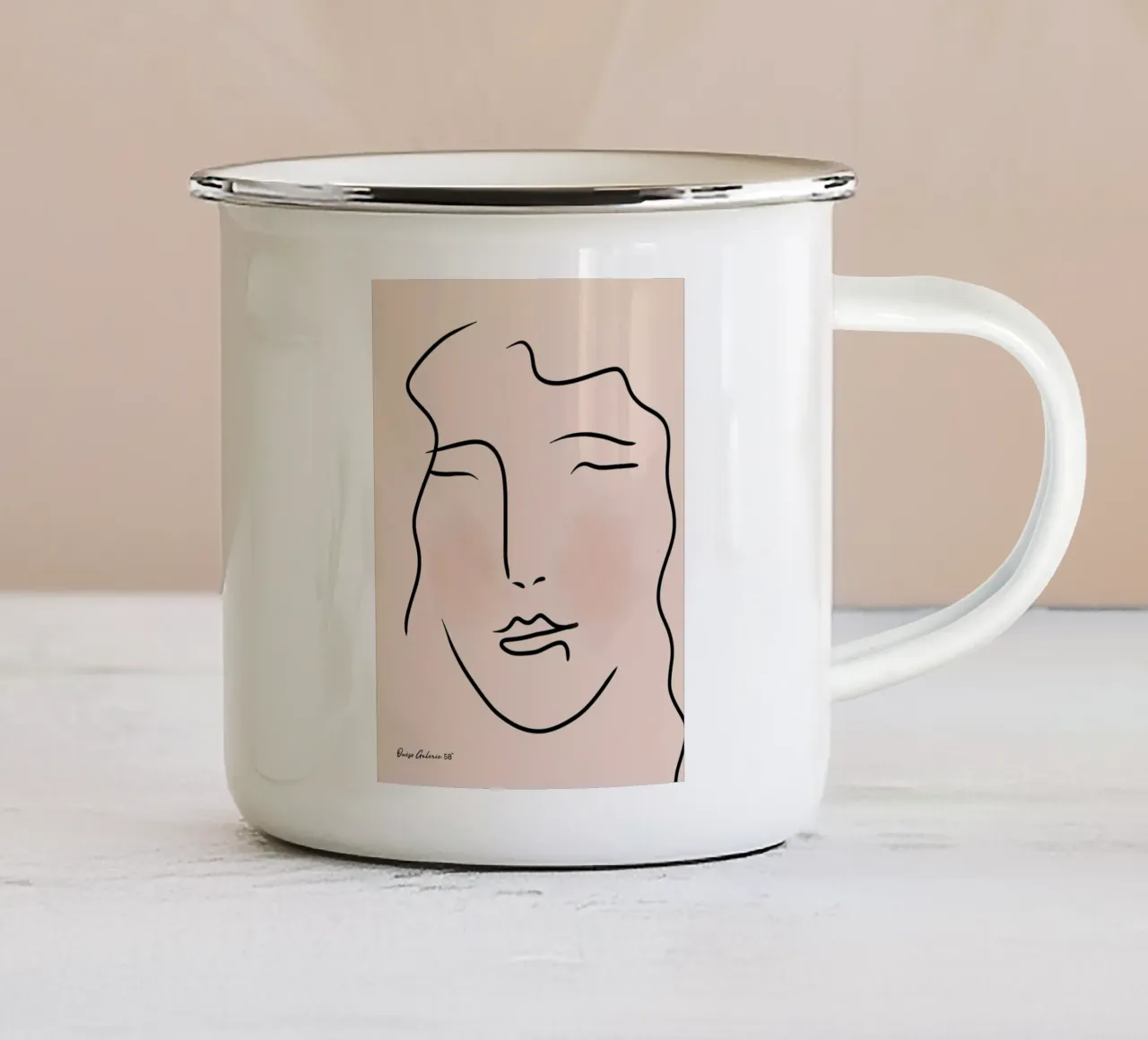 Lime tazza in smalto da Mike Leymi