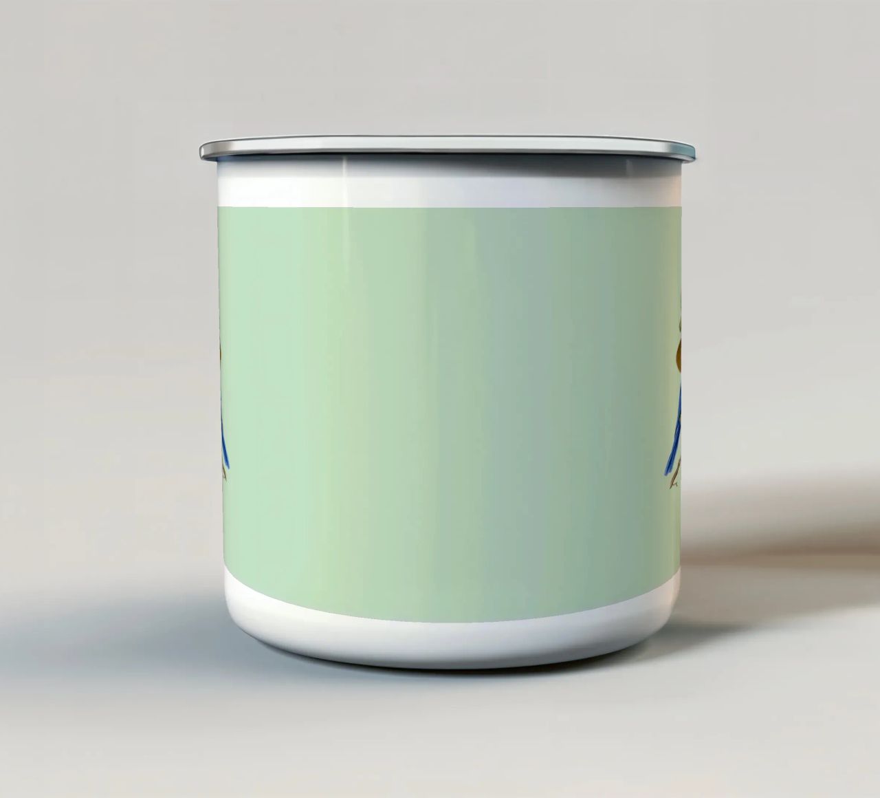 Uccello estivo tazza in smalto da Graphit und Farbe