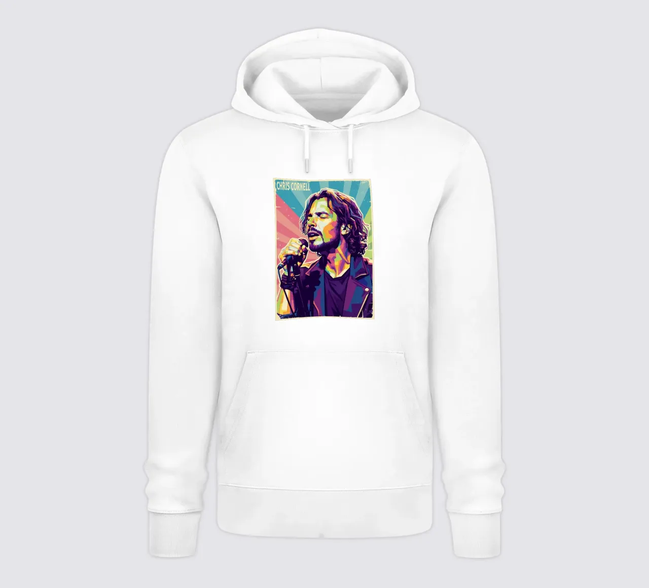 Chris Cornell pop art felpa con cappuccio da Hantamrata