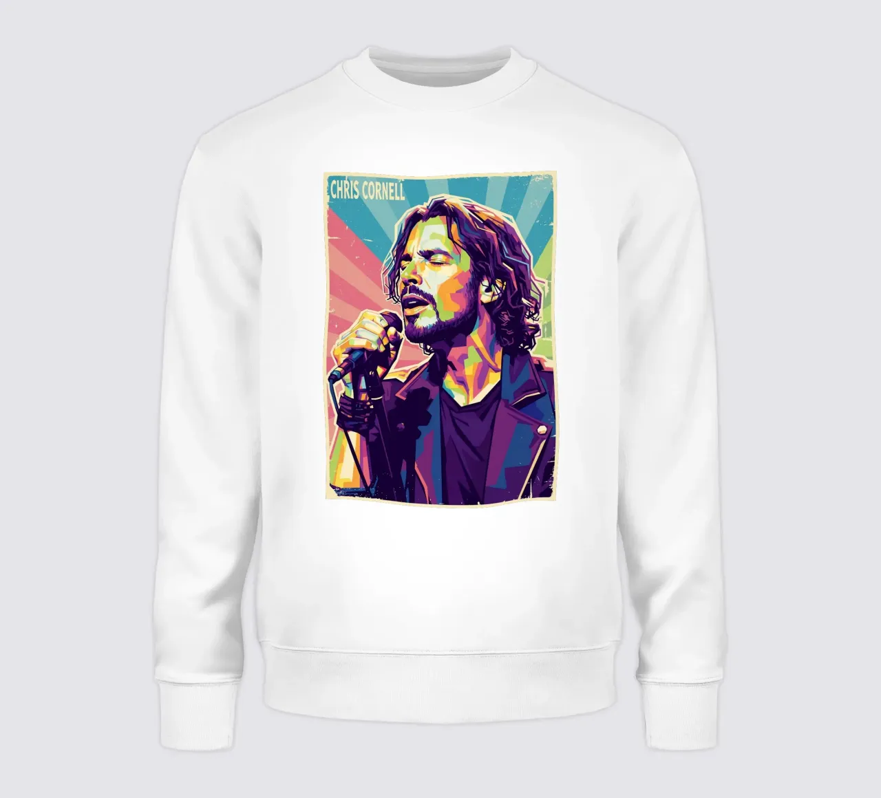 Chris Cornell pop art felpa da Hantamrata