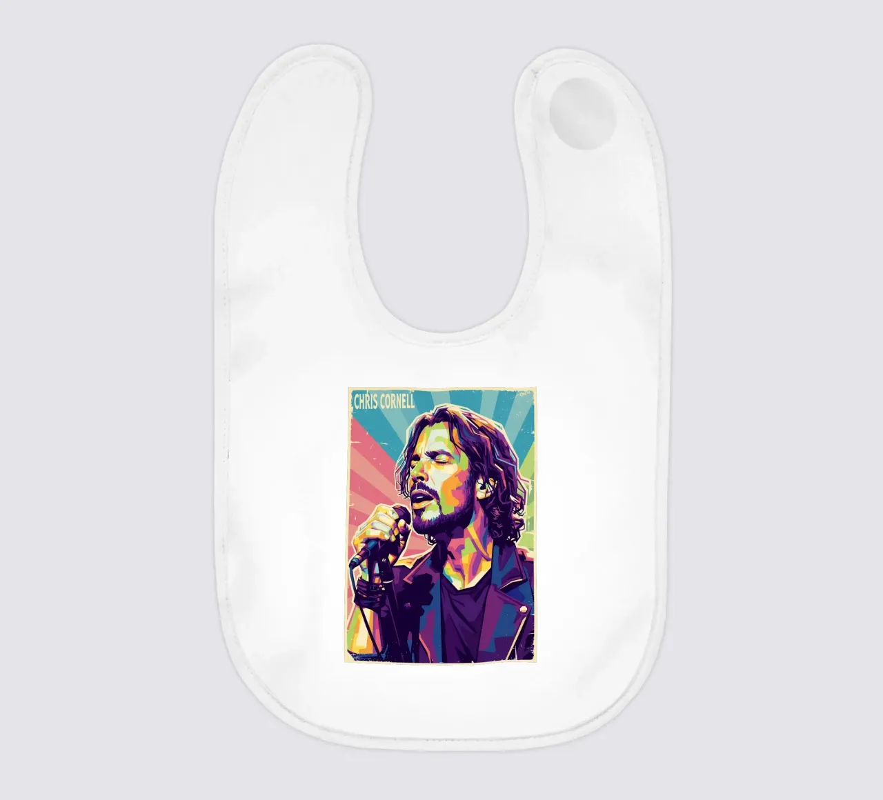Chris Cornell pop art bavaglino da Hantamrata
