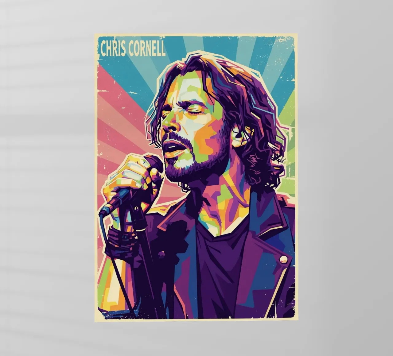 Chris Cornell pop art pellicola backlit da Hantamrata