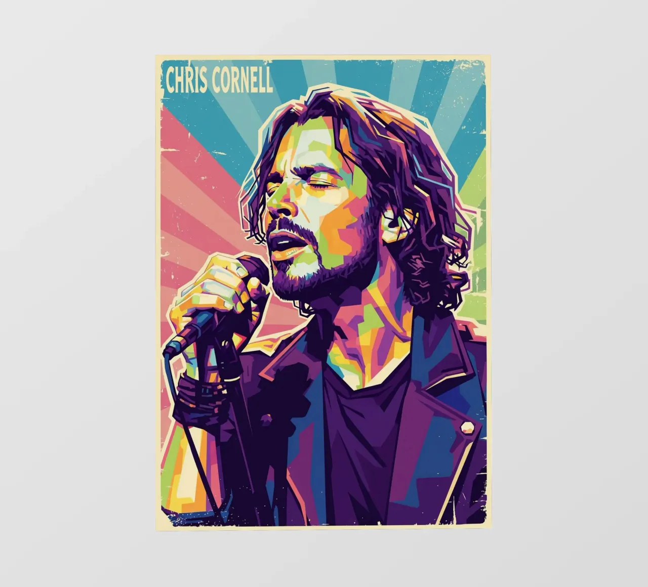 Chris Cornell pop art telo in pvc da Hantamrata