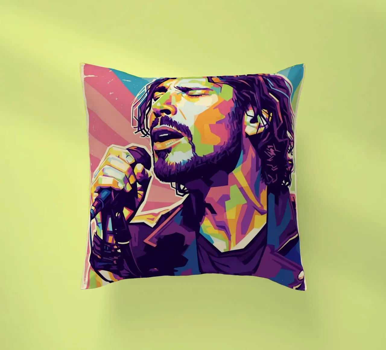 Chris Cornell pop art cuscino da Hantamrata