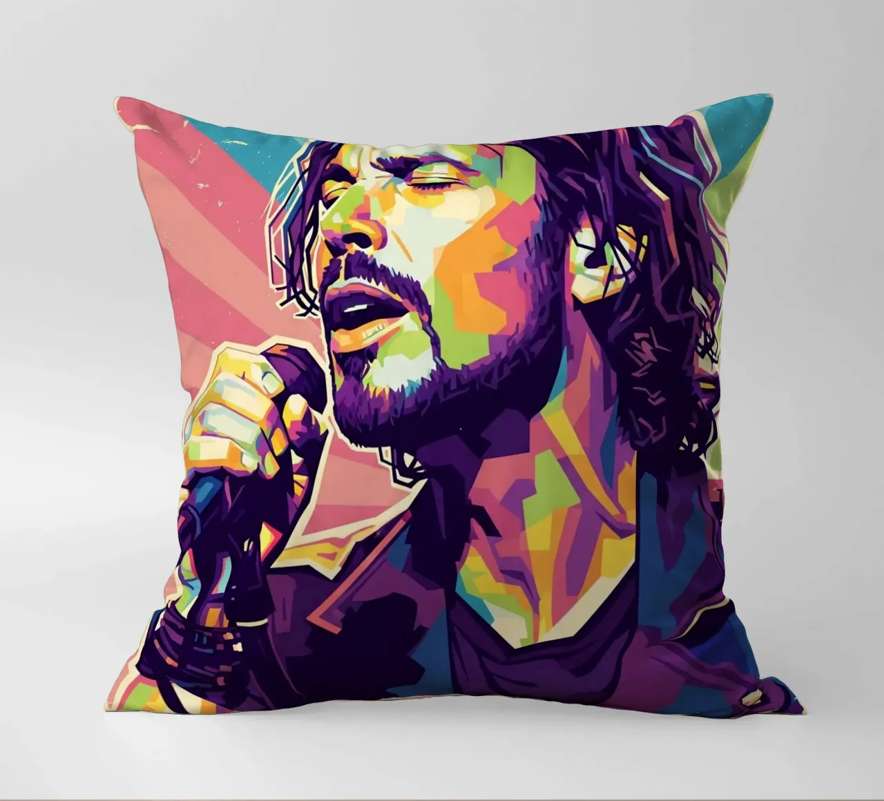 Chris Cornell pop art cuscino da Hantamrata