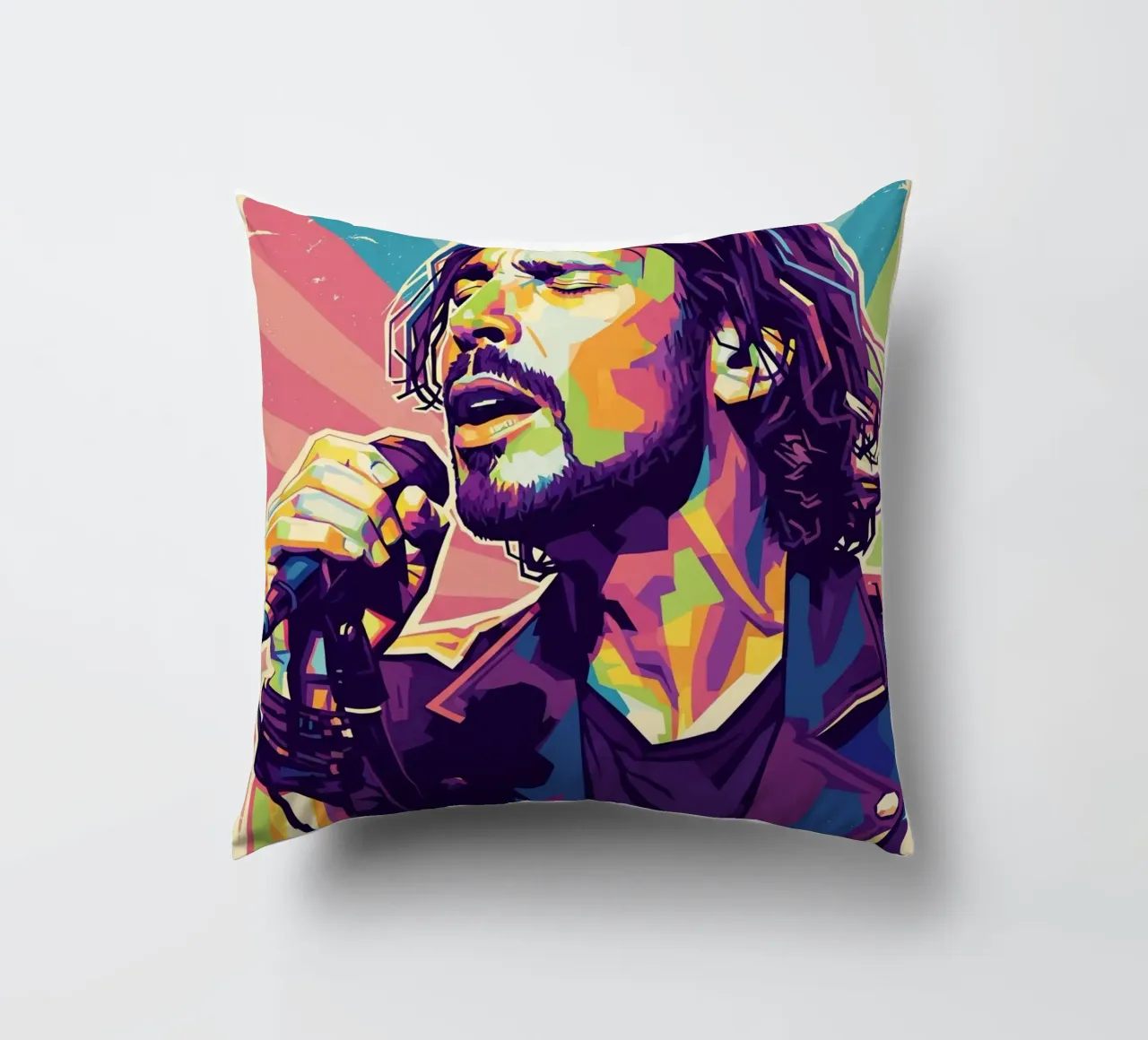 Chris Cornell pop art cuscino da Hantamrata