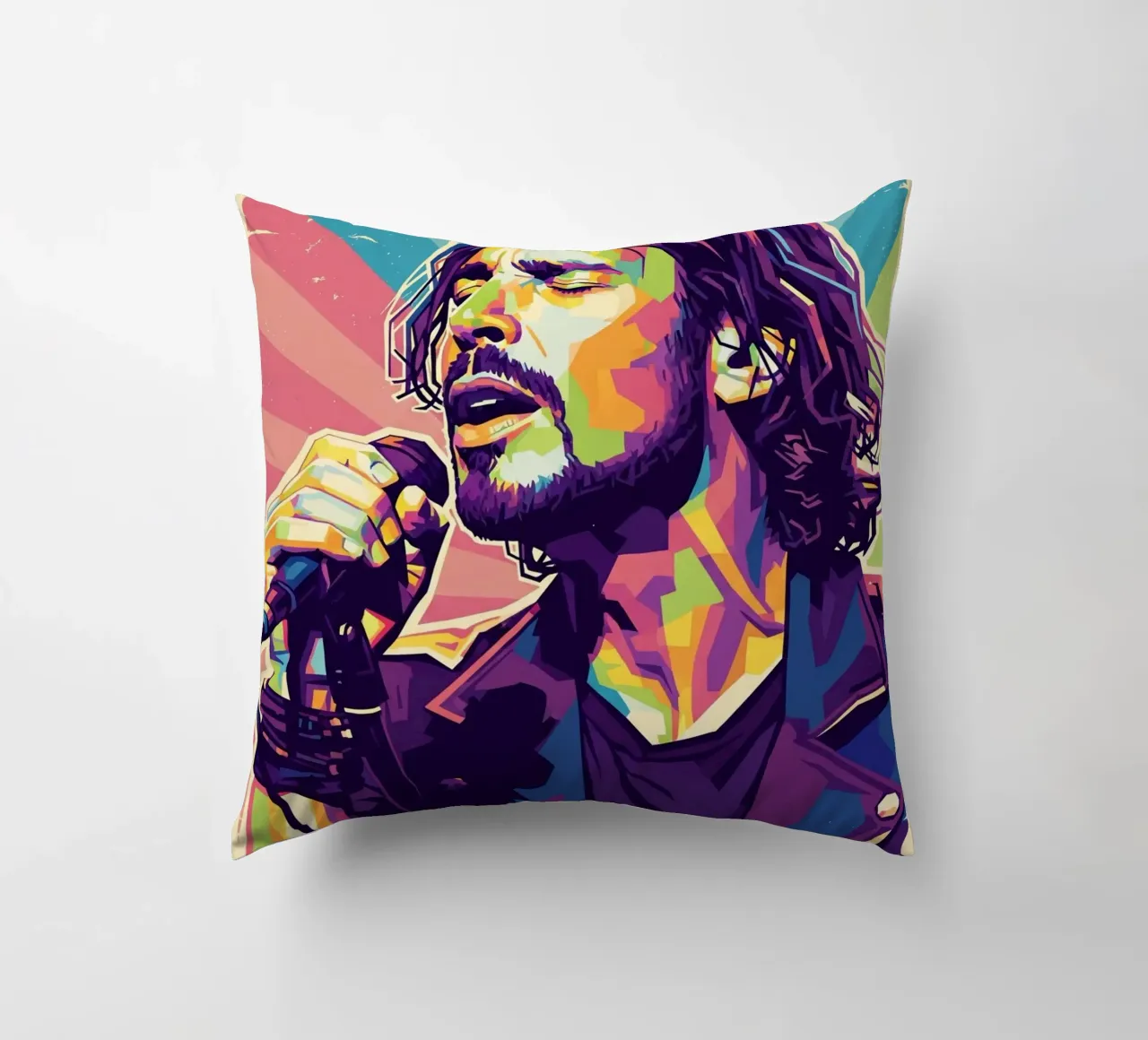Chris Cornell pop art cuscino da Hantamrata
