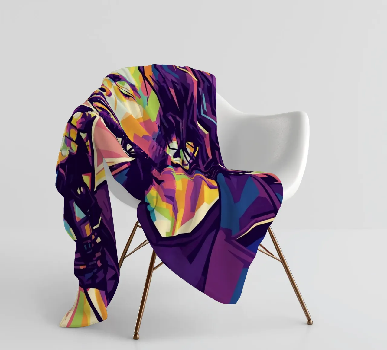 Chris Cornell pop art coperta in pile da Hantamrata