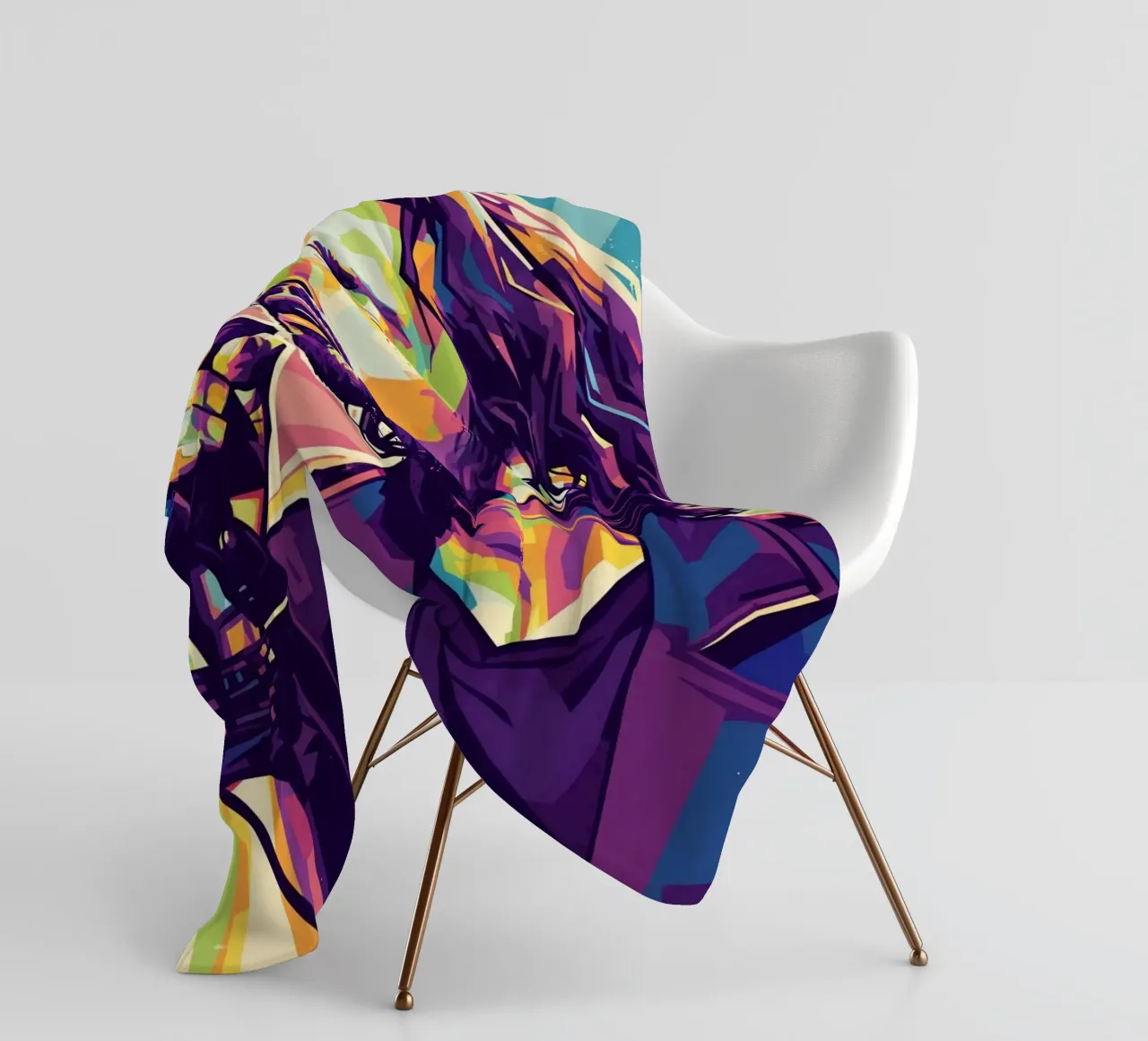 Chris Cornell pop art coperta in pile da Hantamrata