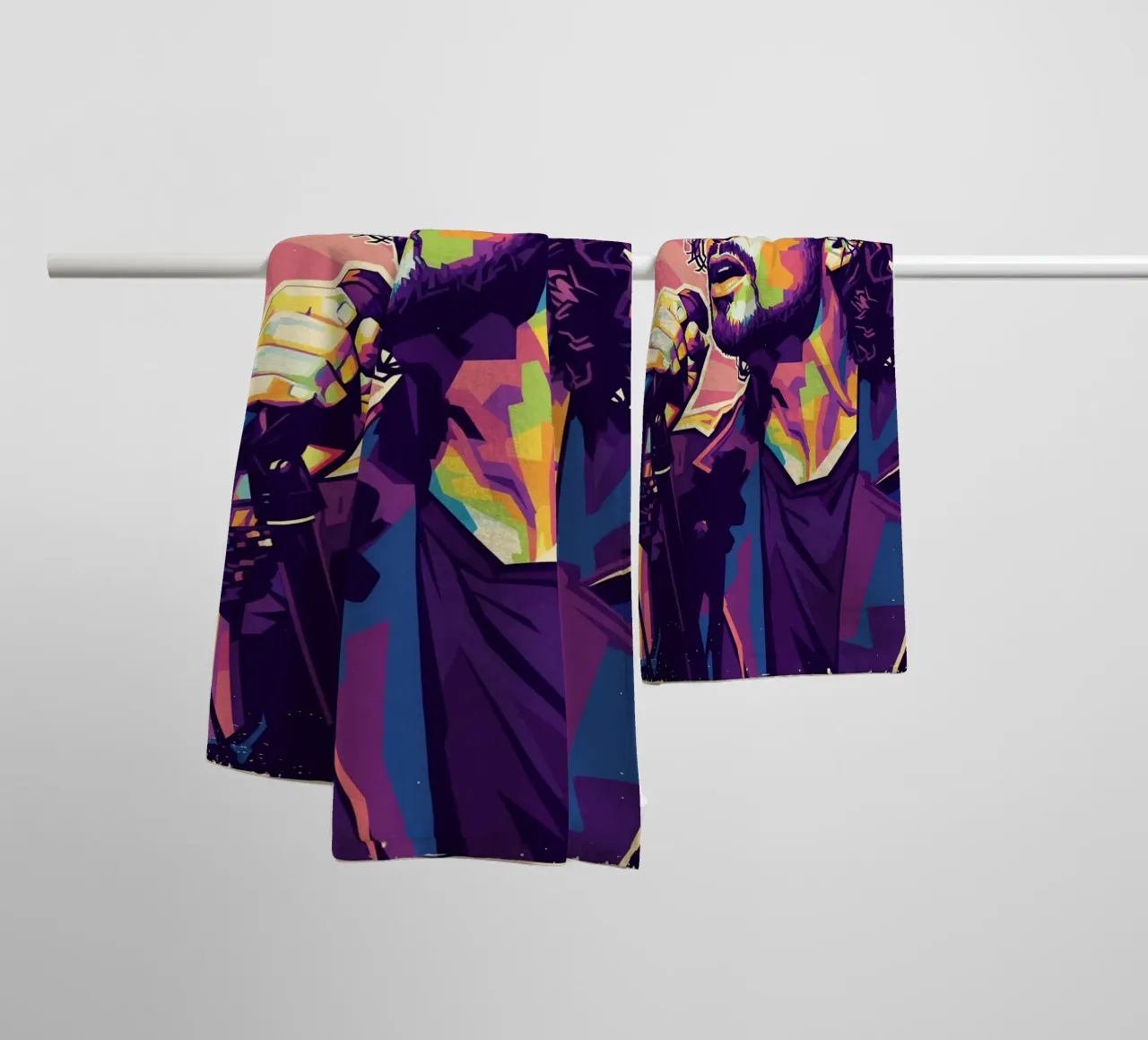 Chris Cornell pop art asciugamano da bagno da Hantamrata