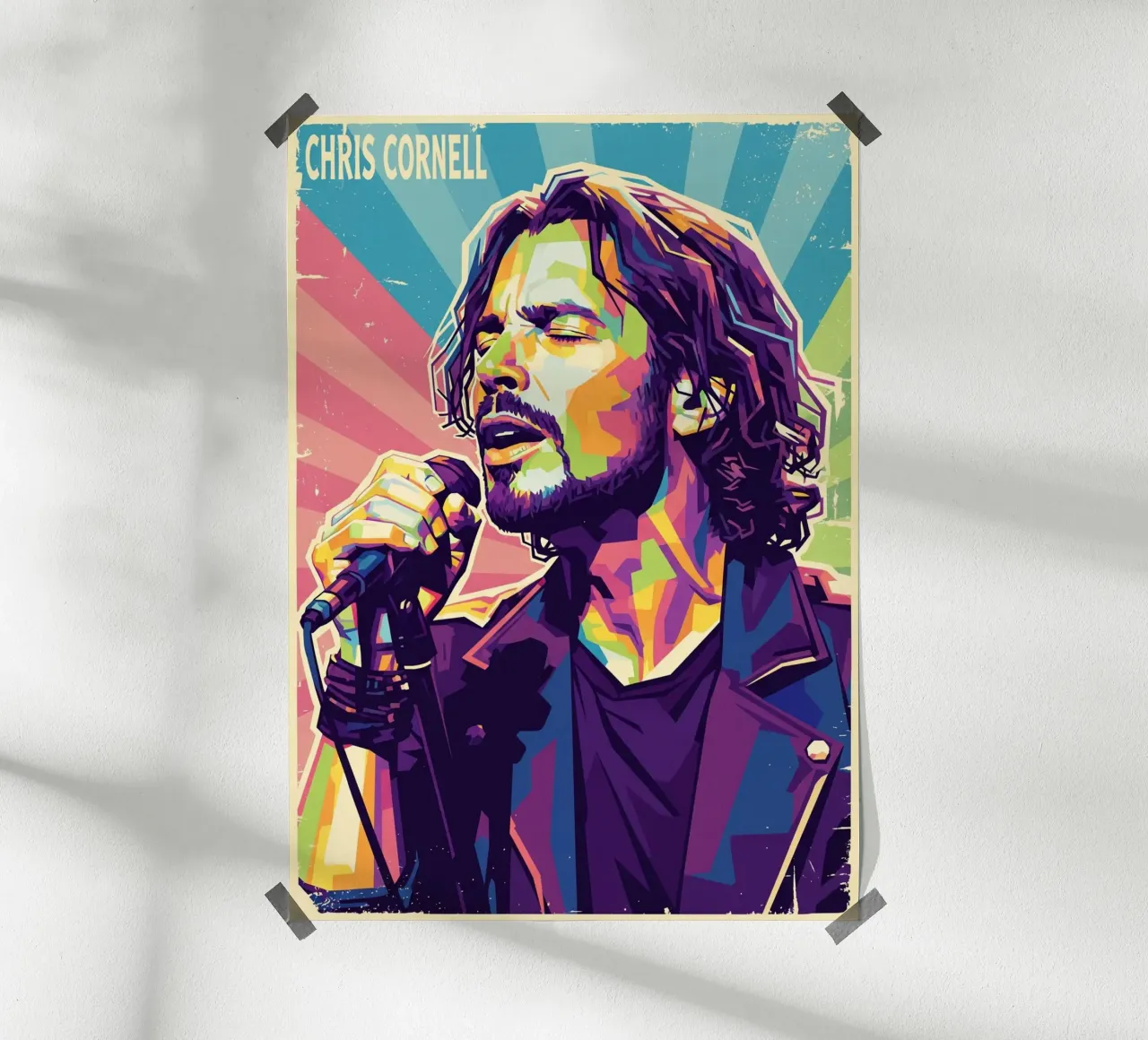 Chris Cornell pop art carta hahnemühle da Hantamrata