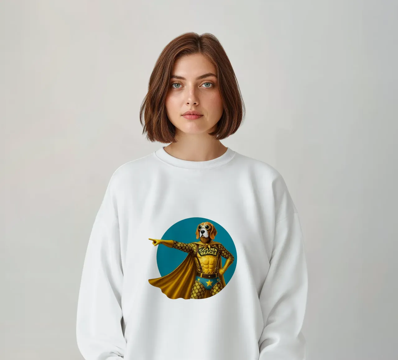 The Golden Beagle felpa da Vintage Van Gogh