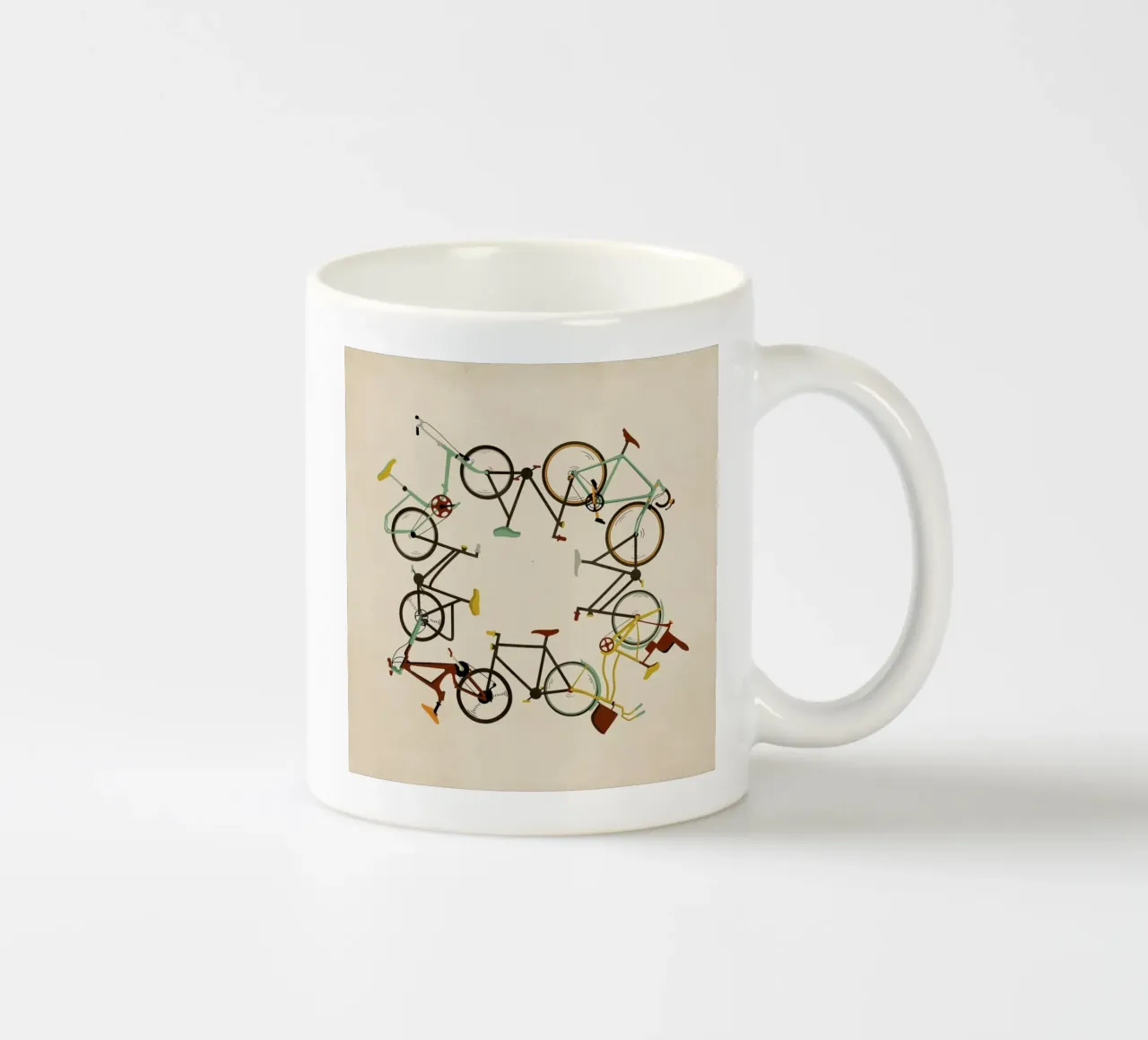 Bikes tazza in ceramica da Giordano Poloni