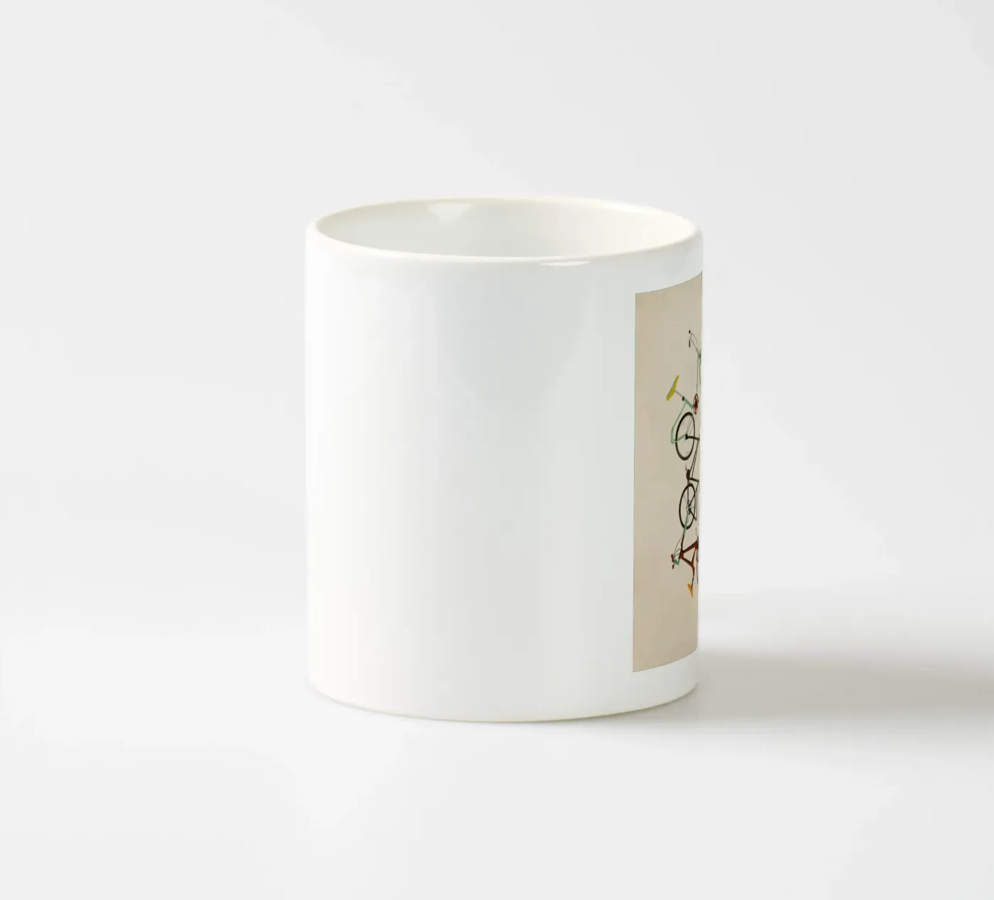 Bikes ceramic mug by Giordano Poloni