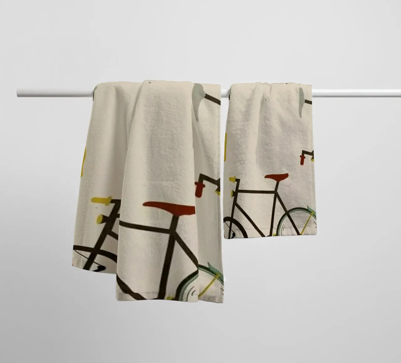Bikes asciugamano da bagno da Giordano Poloni