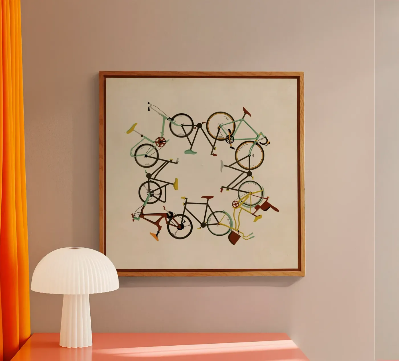 Bikes plexiglas de Giordano Poloni