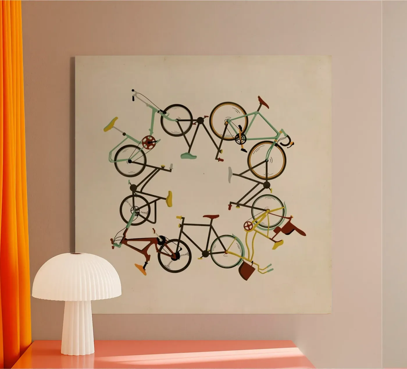 Bikes plexiglas de Giordano Poloni