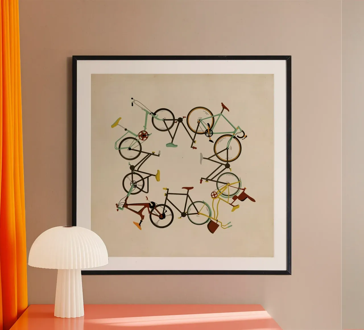 Bikes poster by Giordano Poloni