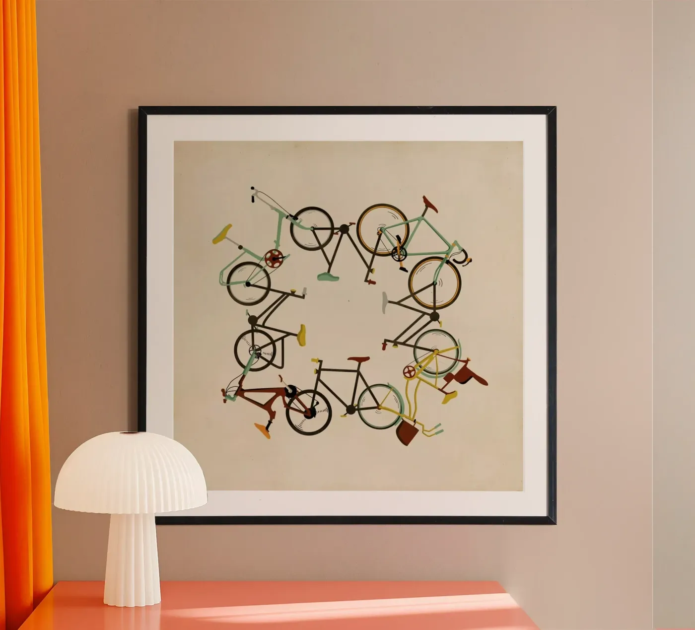 Bikes poster by Giordano Poloni
