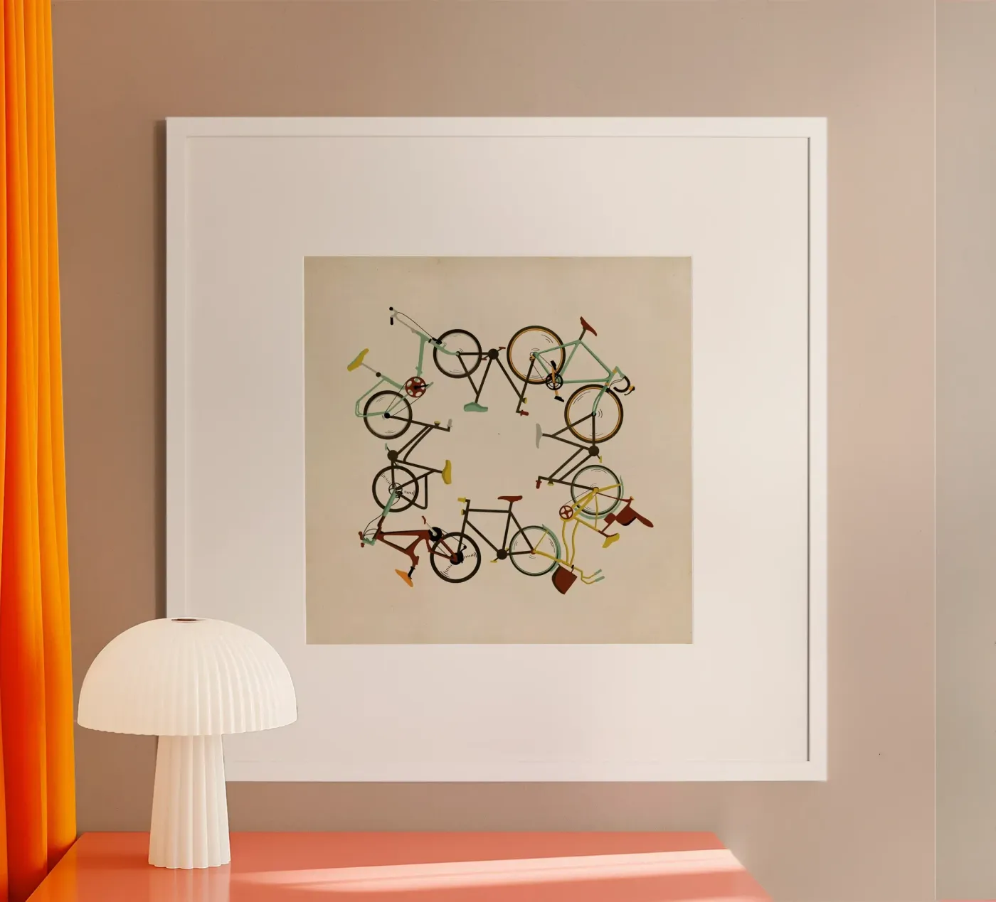 Bikes poster by Giordano Poloni
