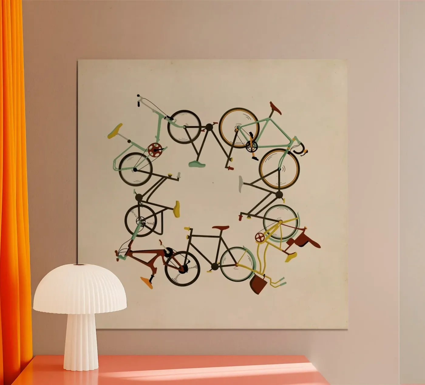 Bikes poster by Giordano Poloni