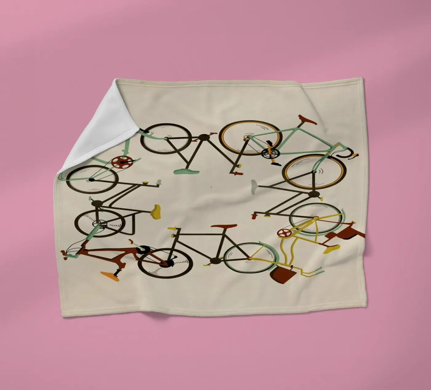 Bikes Fleecedecke von Giordano Poloni
