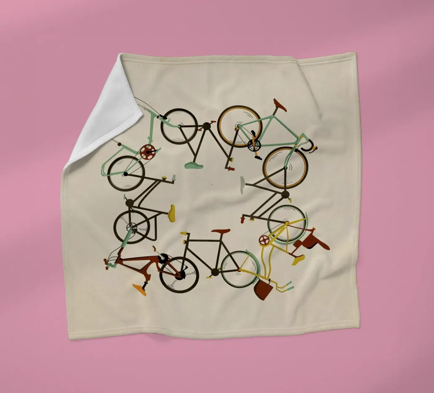 Bikes Fleecedecke von Giordano Poloni