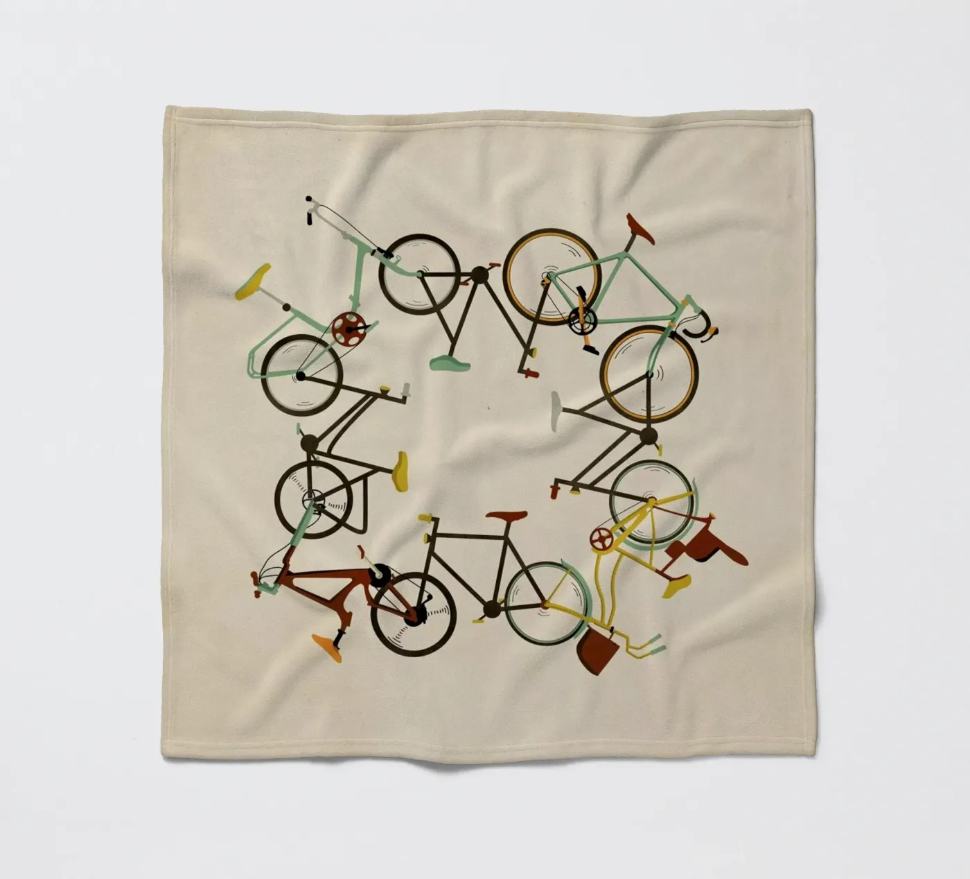 Bikes Fleecedecke von Giordano Poloni