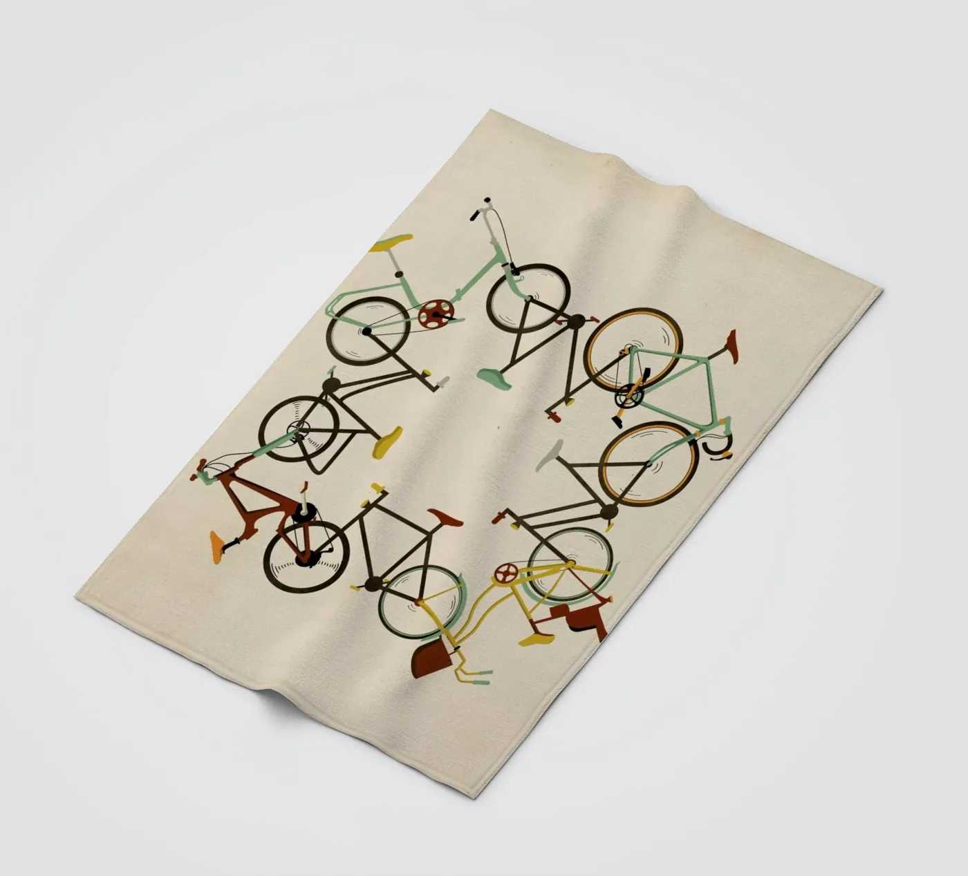 Bikes Fleecedecke von Giordano Poloni