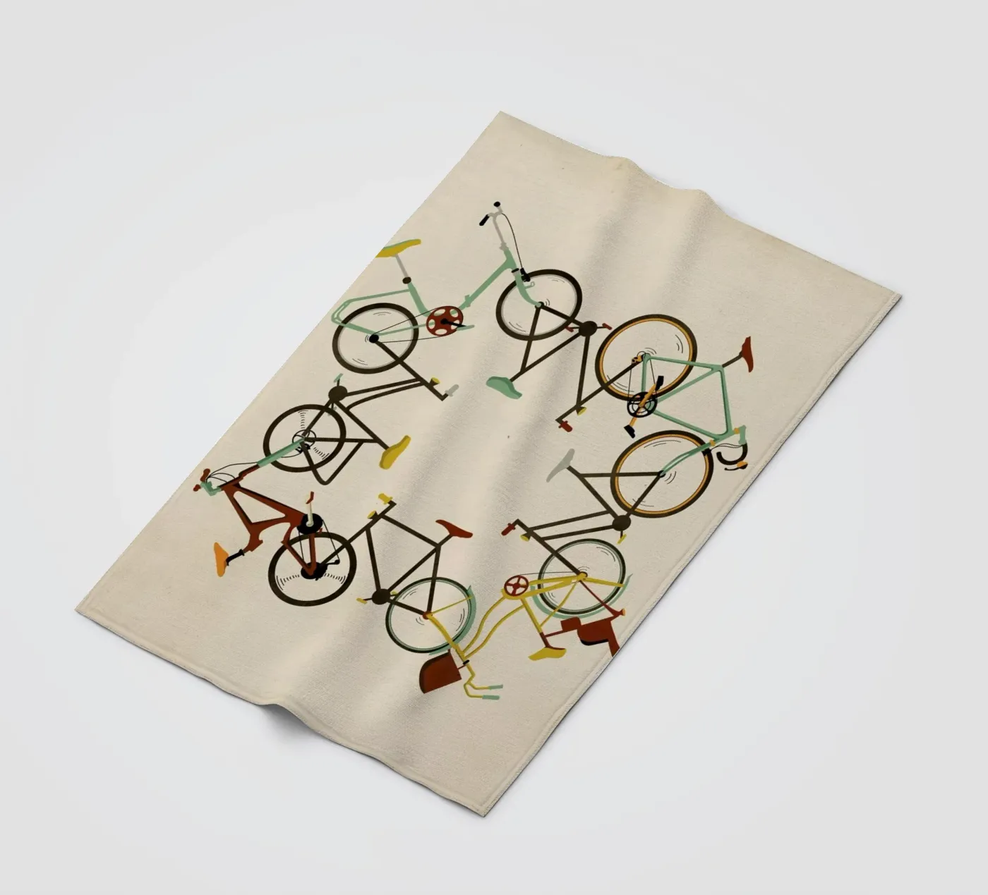 Bikes fleecedeken van Giordano Poloni