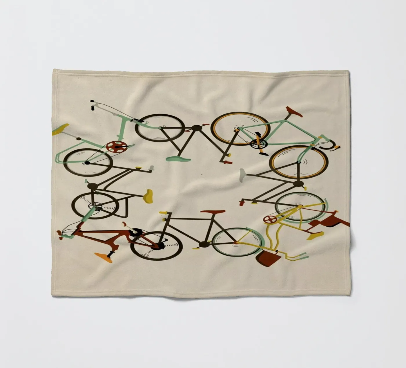 Bikes Fleecedecke von Giordano Poloni