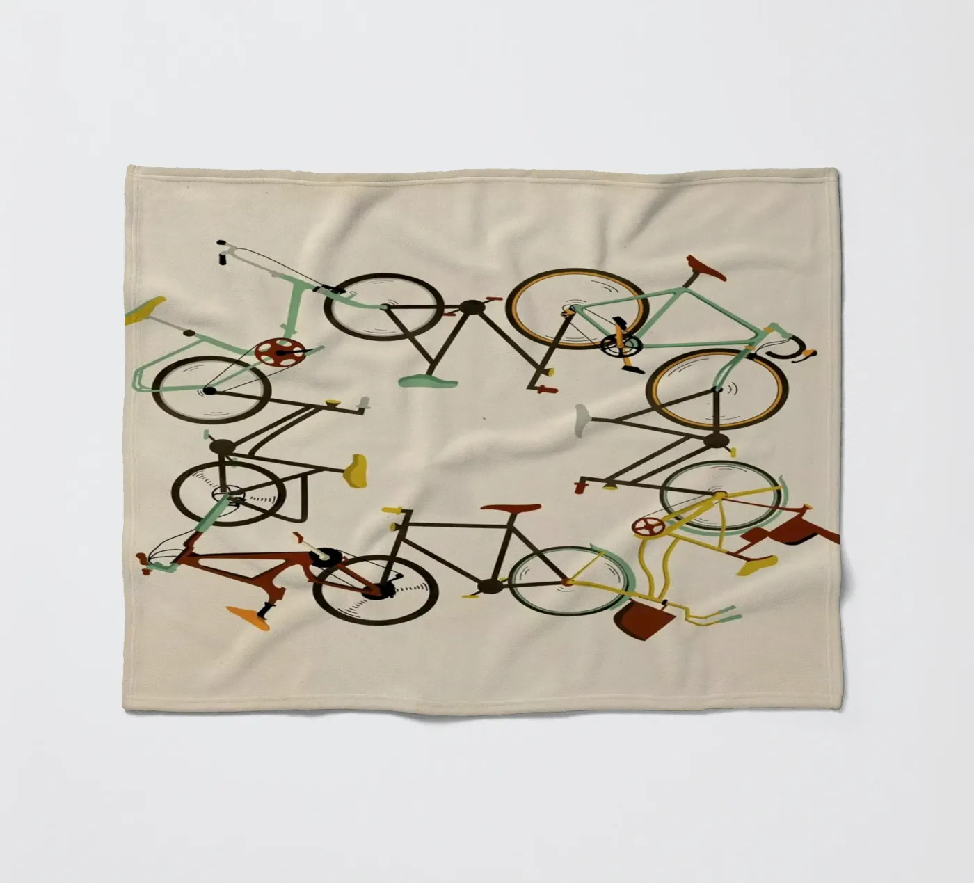 Bikes fleecedeken van Giordano Poloni