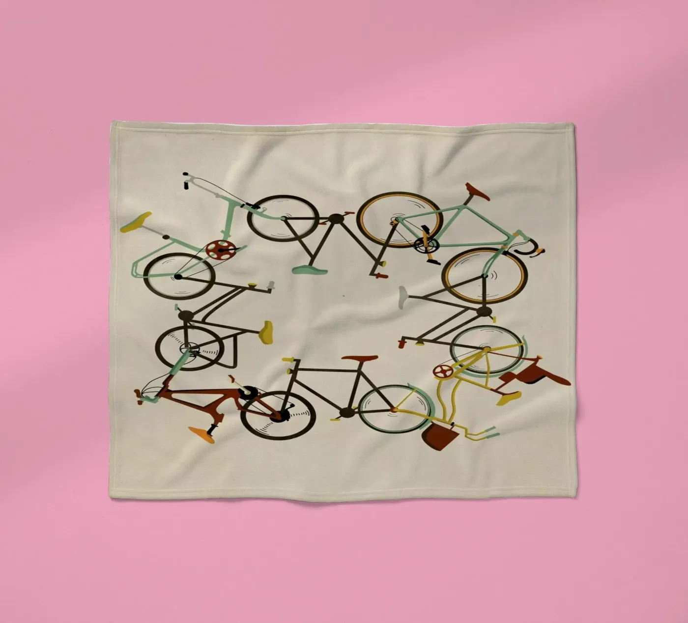 Bikes Fleecedecke von Giordano Poloni