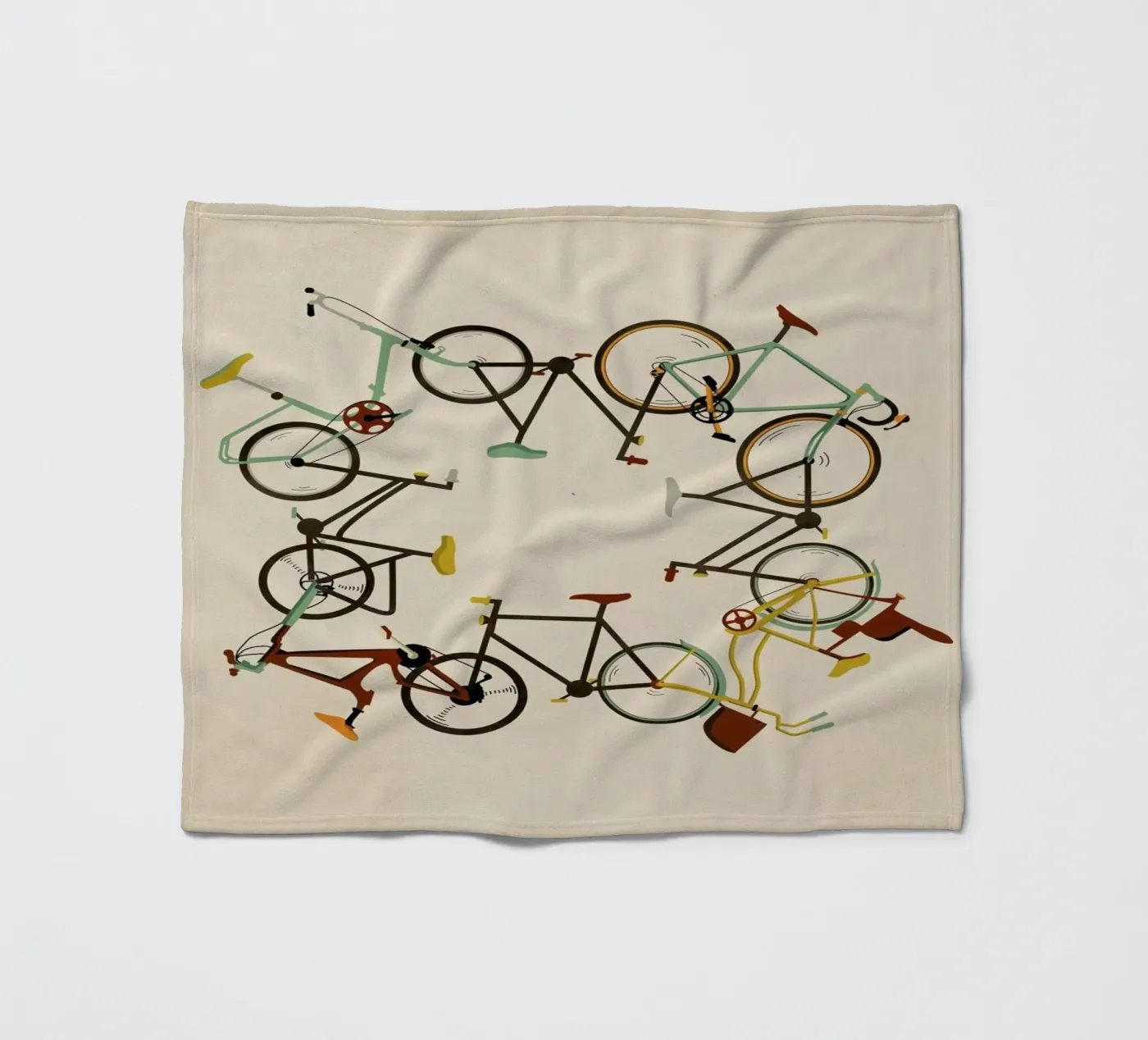Bikes Fleecedecke von Giordano Poloni