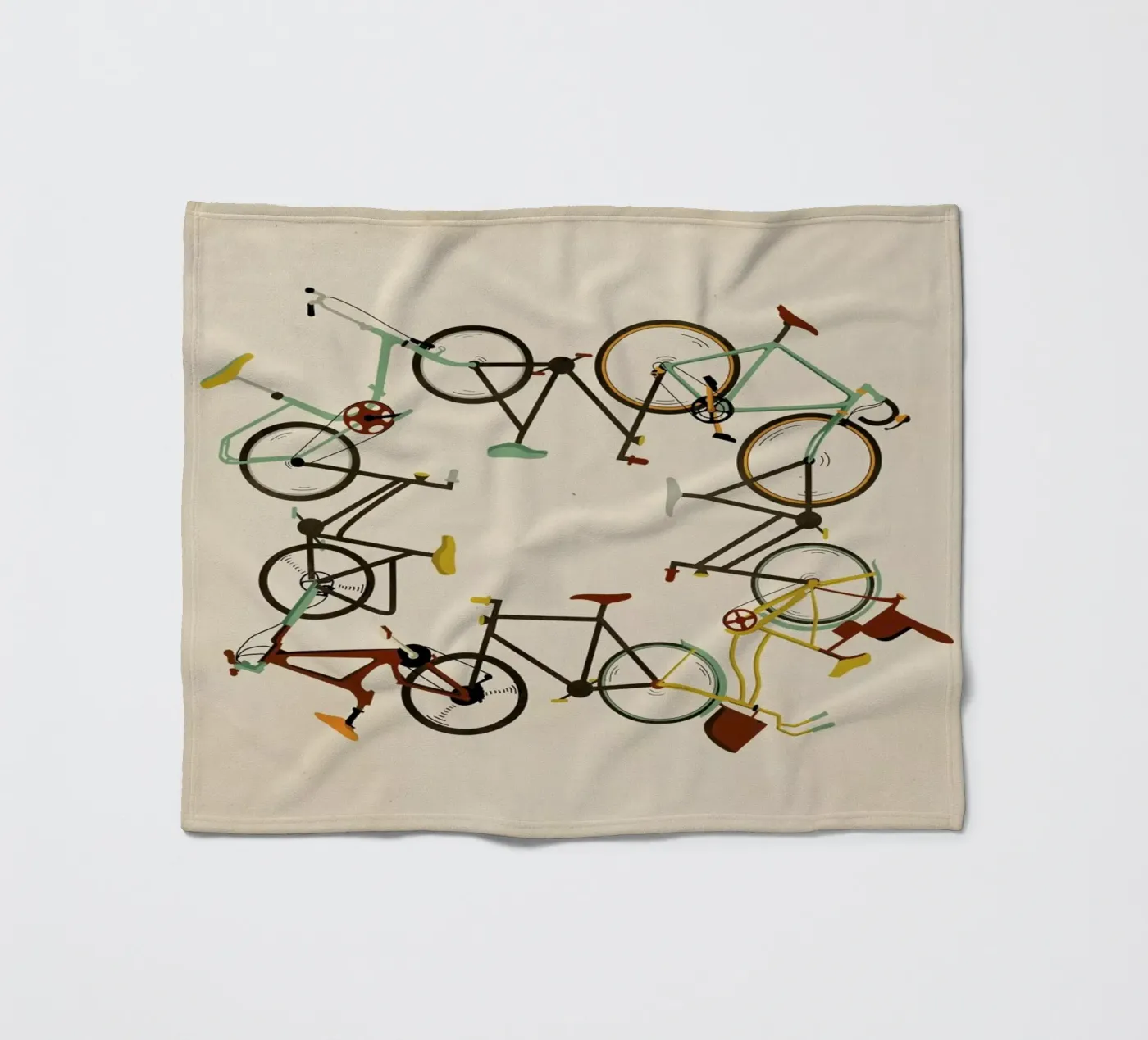 Bikes fleecedeken van Giordano Poloni