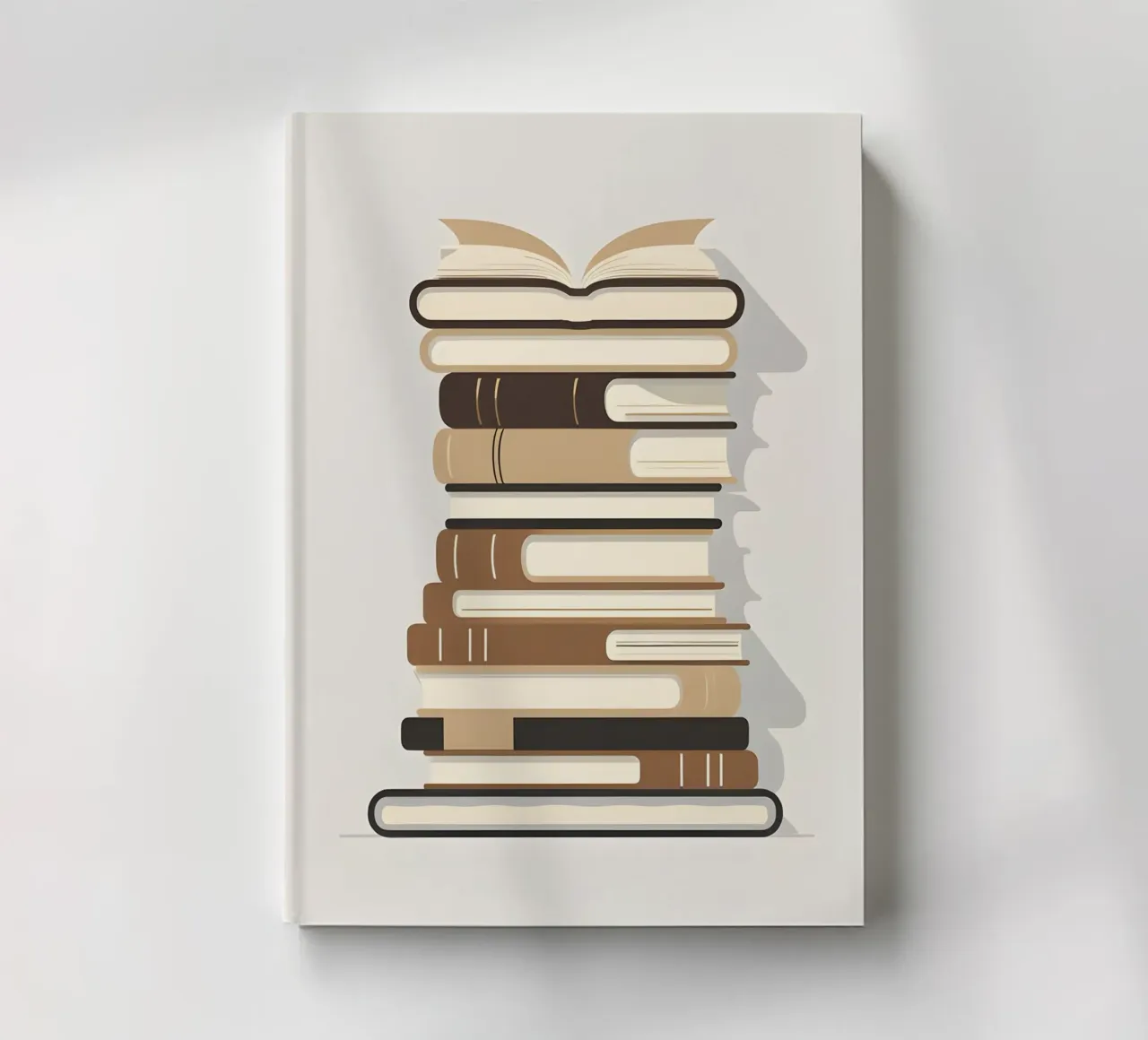 Pila di libri silhouette diario da LIFESTYLE OBJECTS