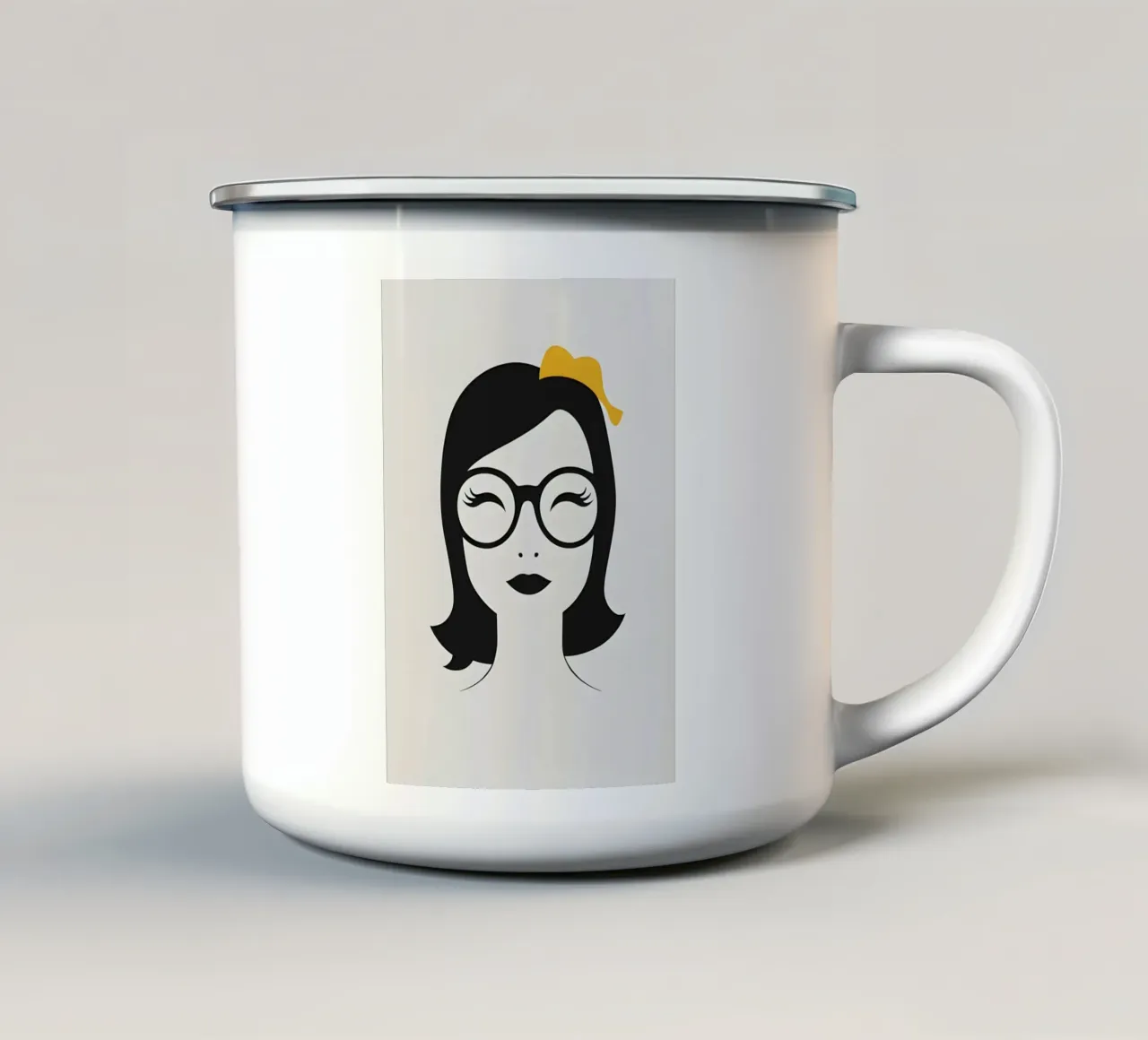 donna carina tazza in smalto da LIFESTYLE OBJECTS