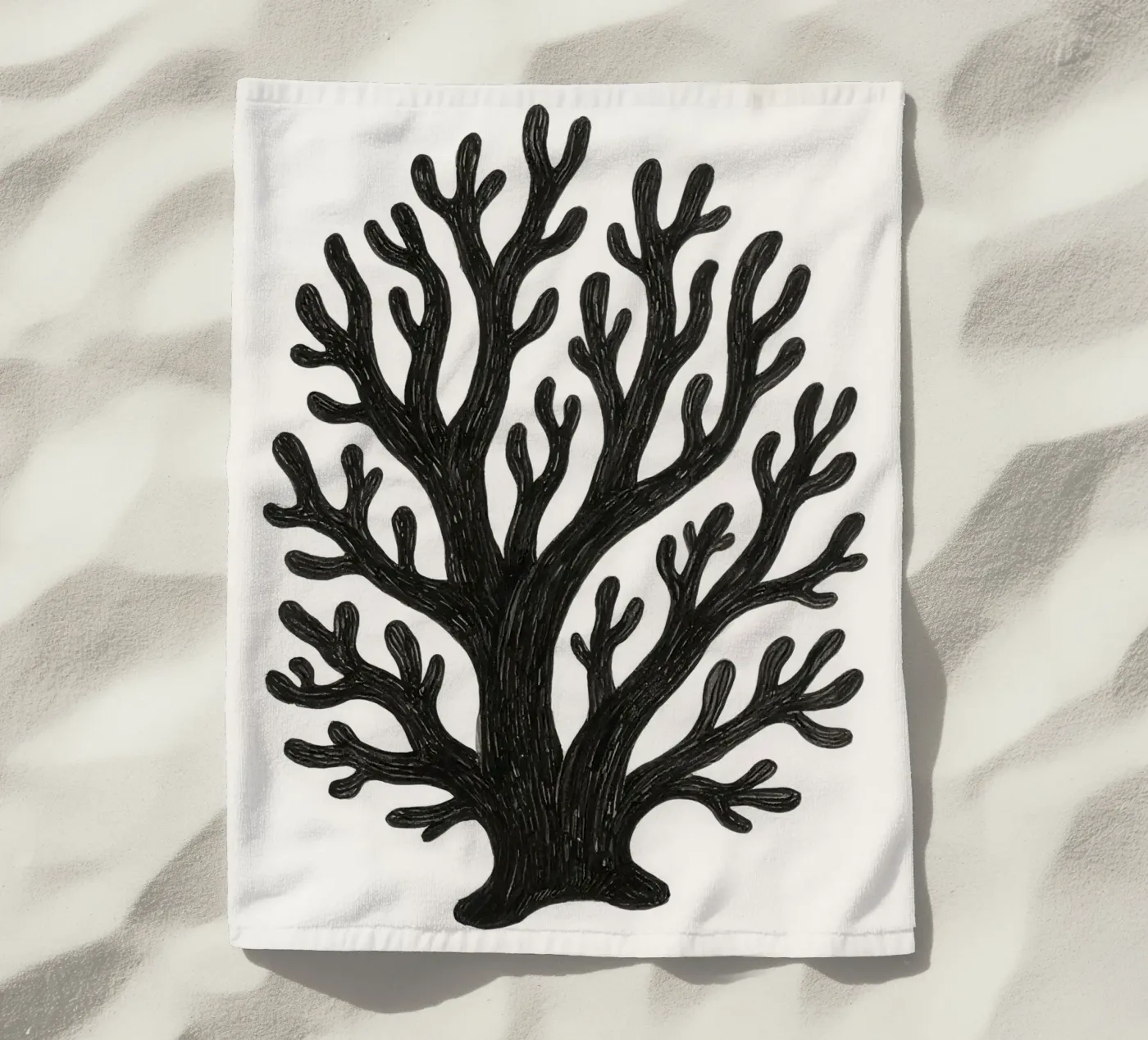 Corallo nero telo mare da knowledge