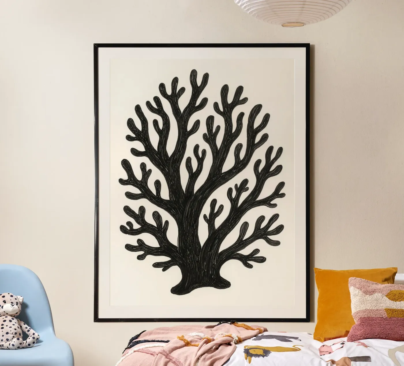 Zwart koraal poster van knowledge